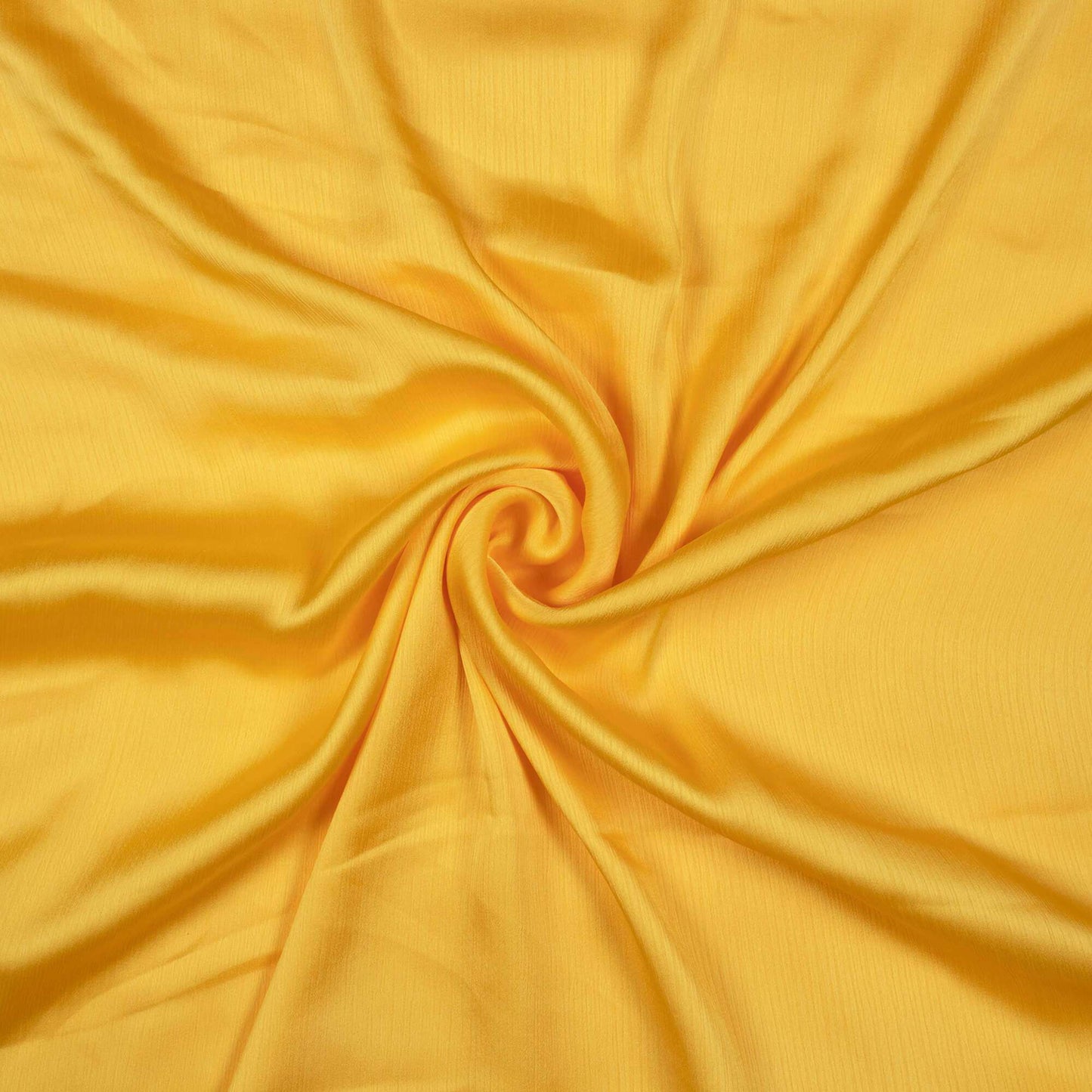 Yellow Plain Premium Chiffon Satin Fabric - Fabcurate