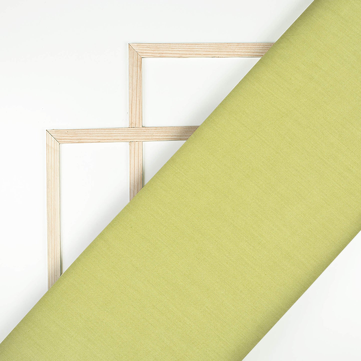 Moss Green Plain Glazed Cotton Fabric