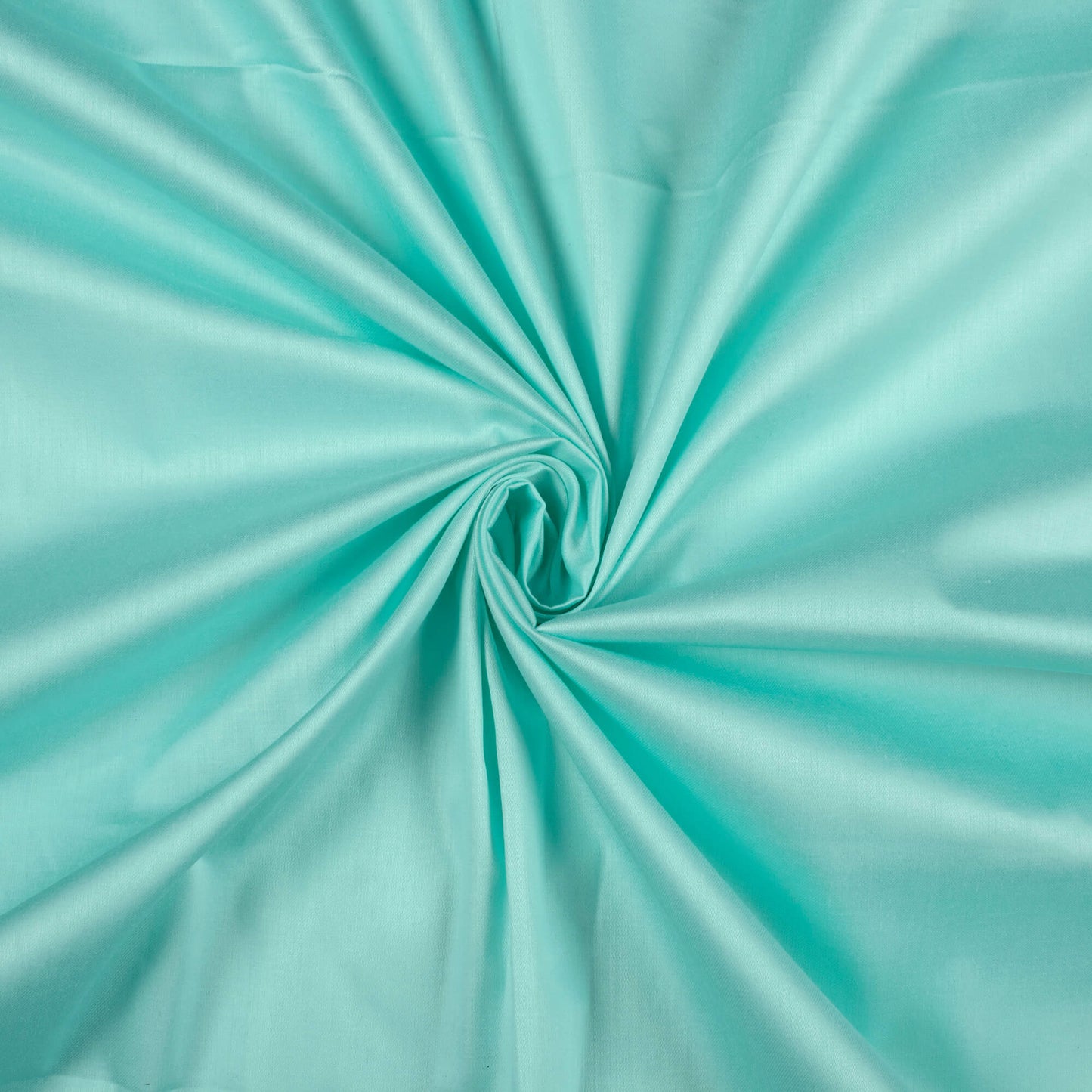 Mint Green Plain Glazed Cotton Fabric