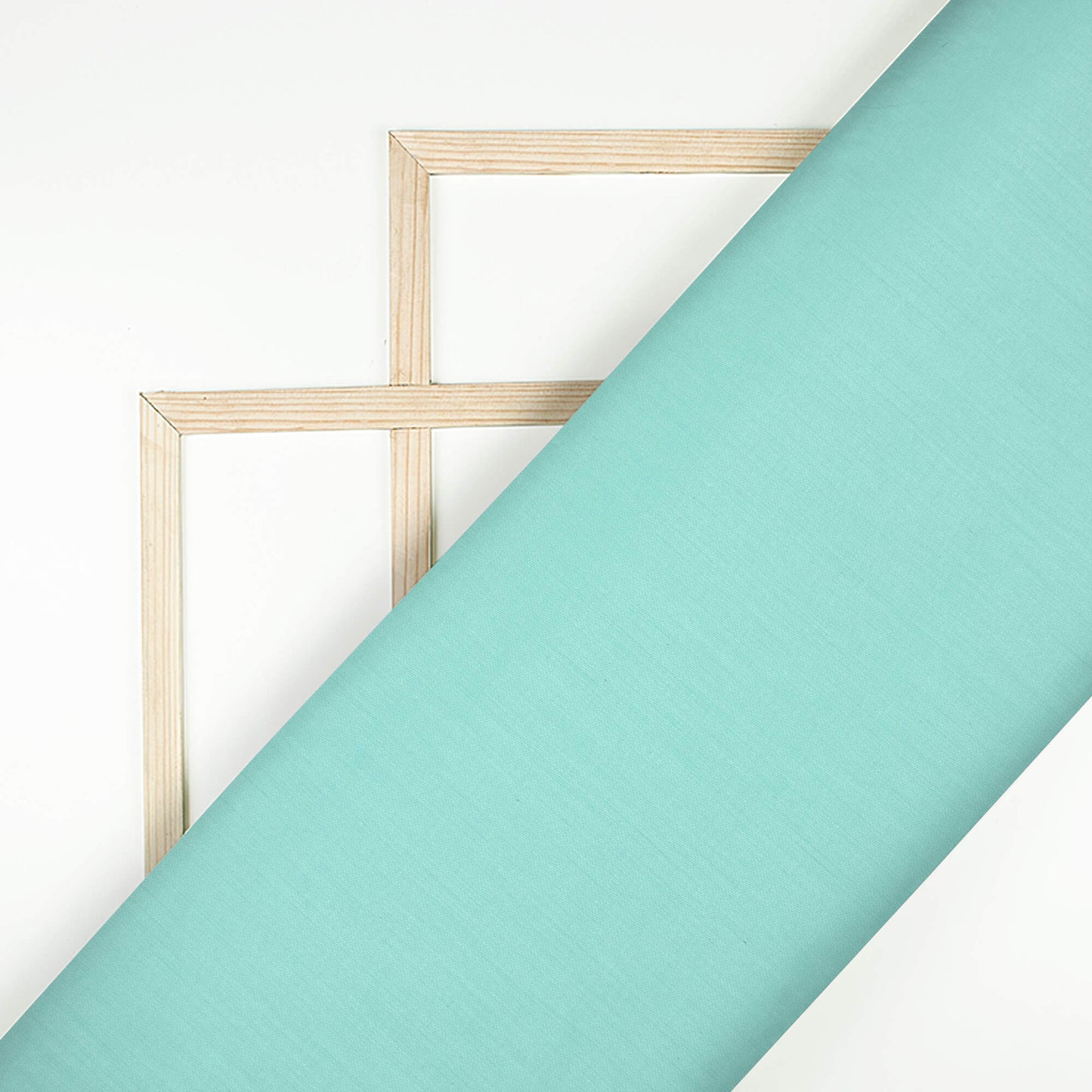 Mint Green Plain Glazed Cotton Fabric