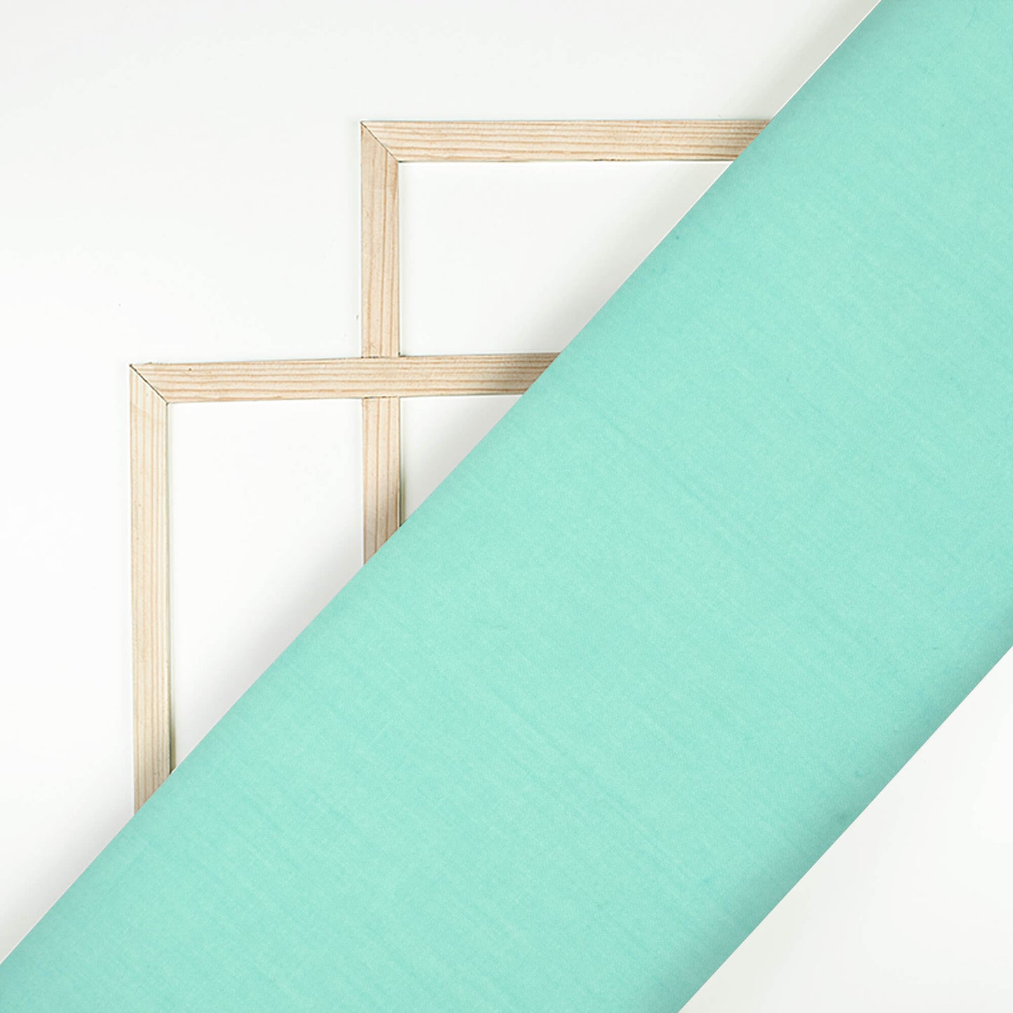 Baby Blue Plain Glazed Cotton Fabric