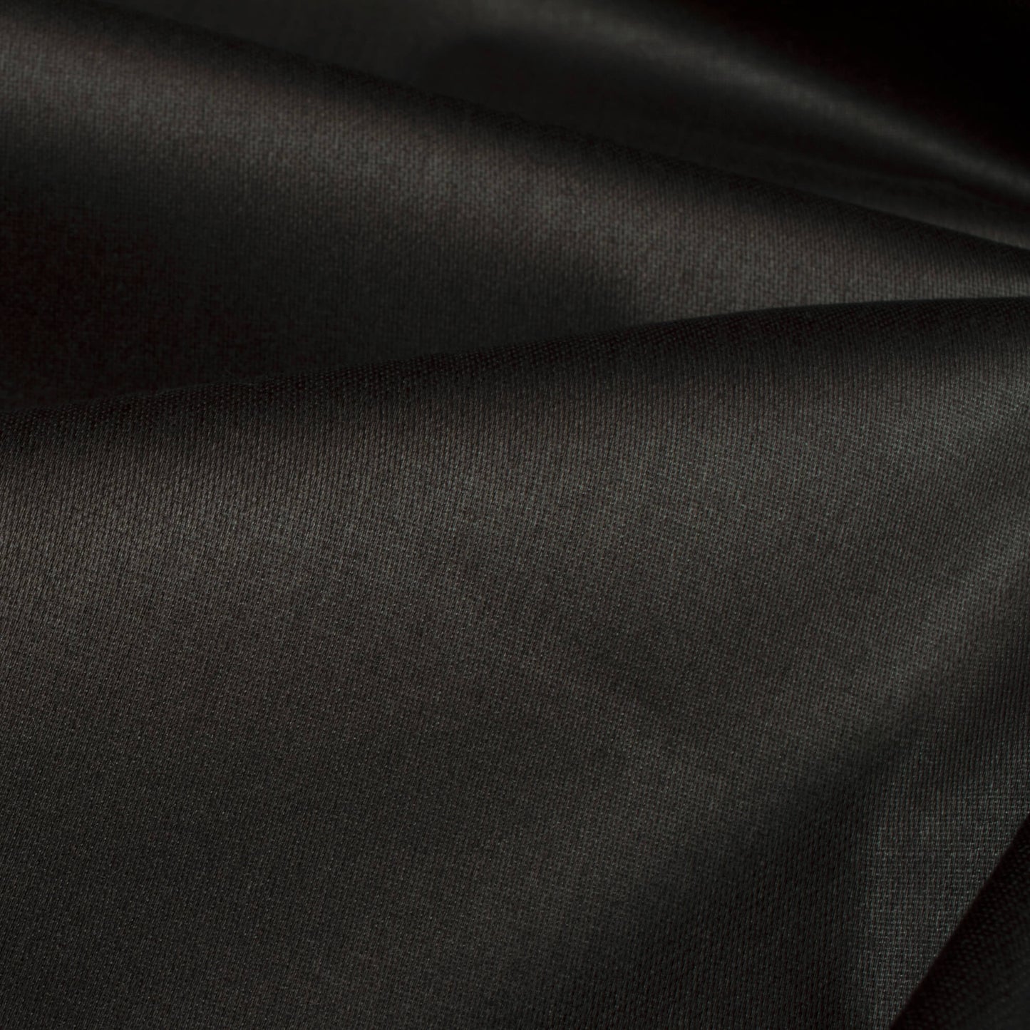 Black Plain Glazed Cotton Fabric