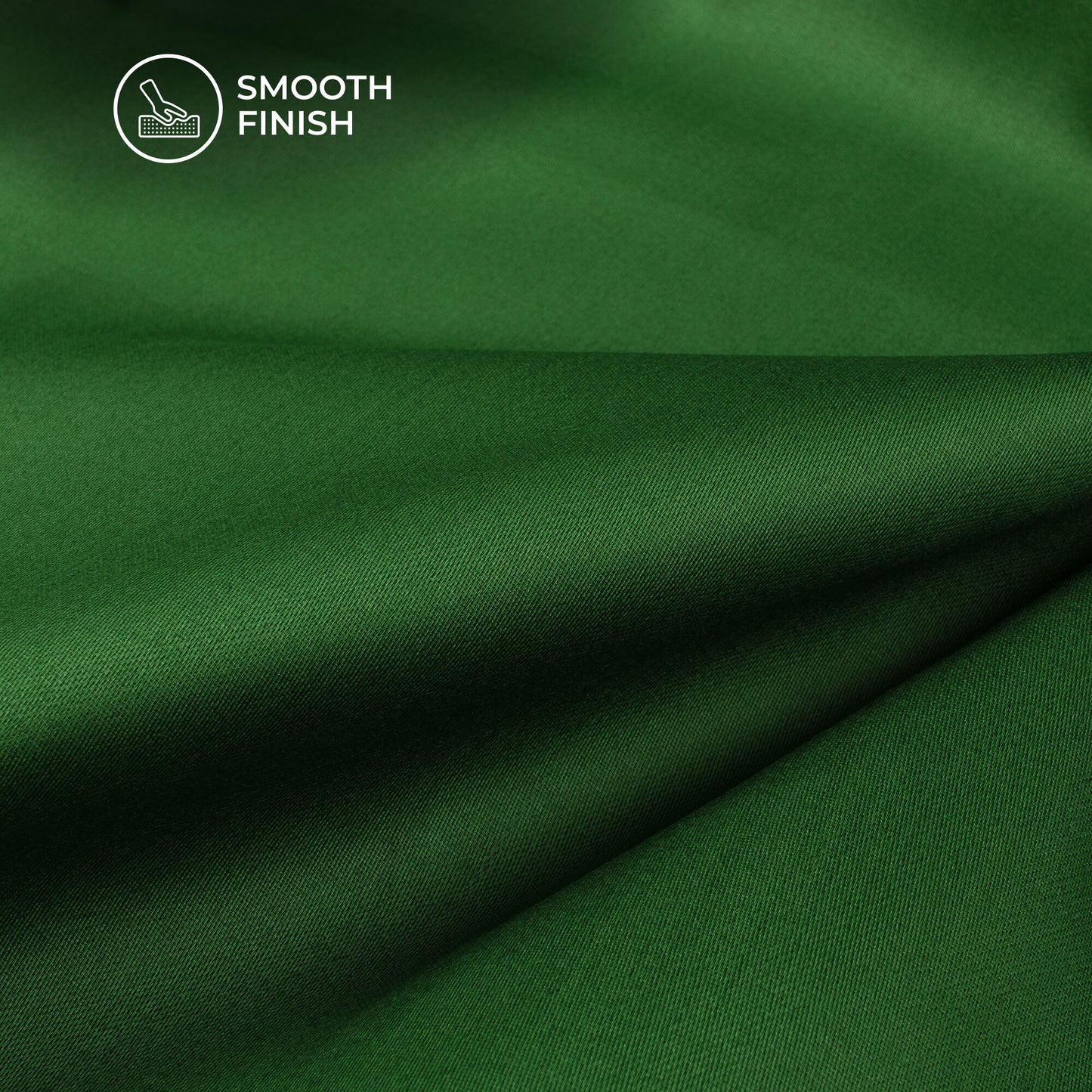 Emerald Green Plain Glazed Cotton Fabric