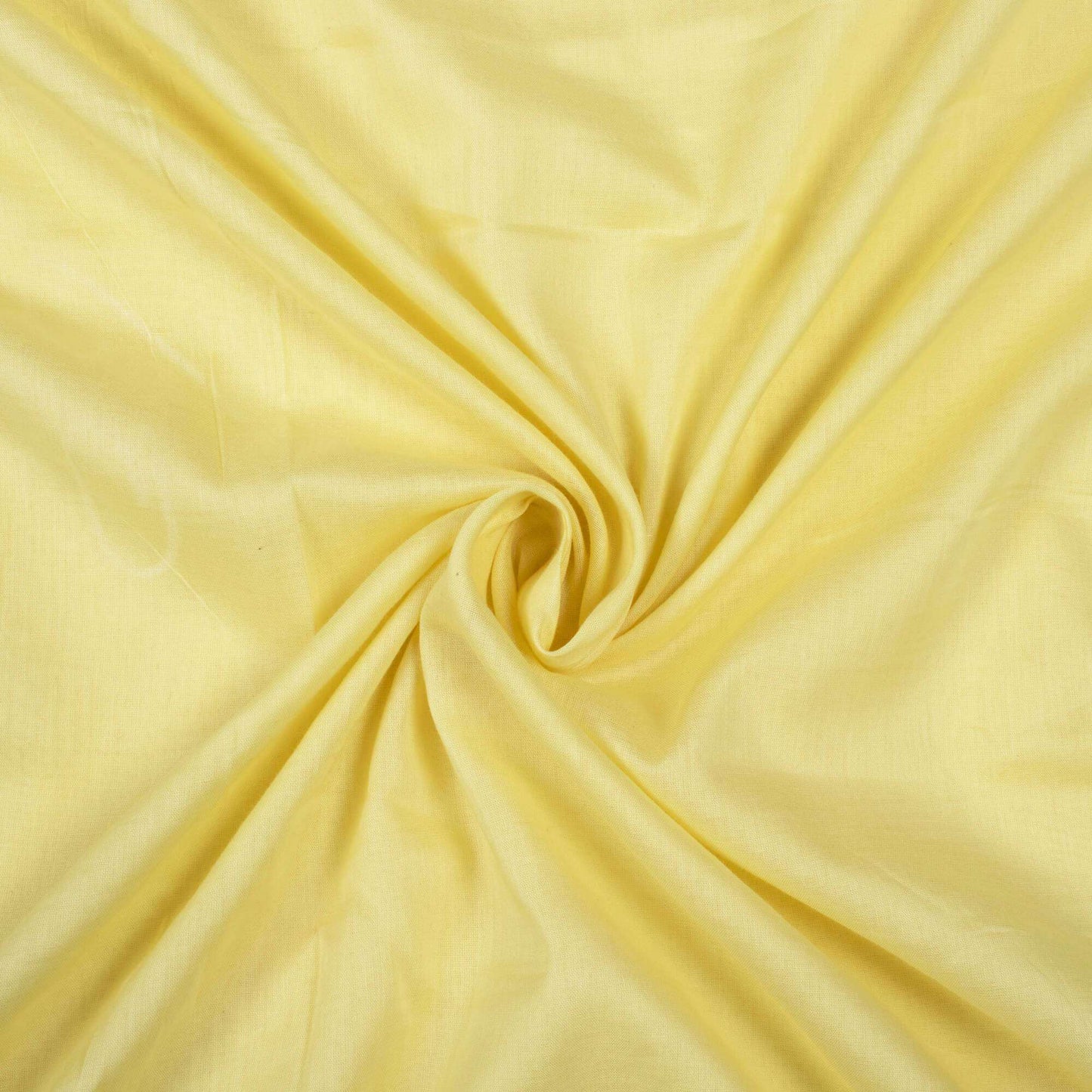 Melow Yellow Plain Cotton Mulmul Fabric - Fabcurate