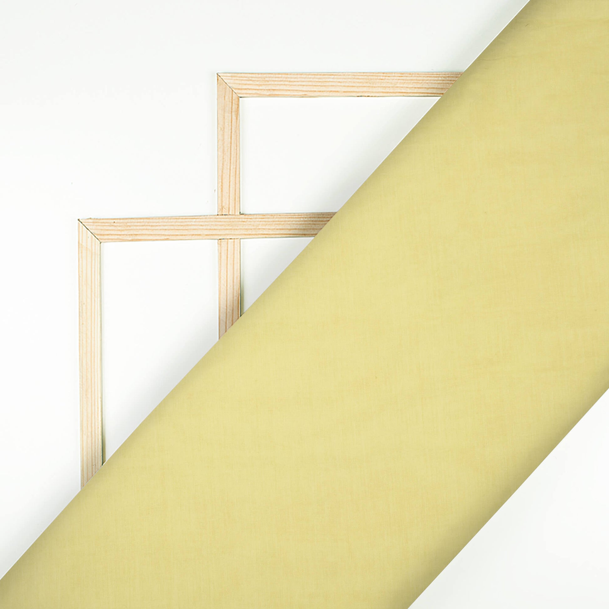 Melow Yellow Plain Cotton Mulmul Fabric - Fabcurate