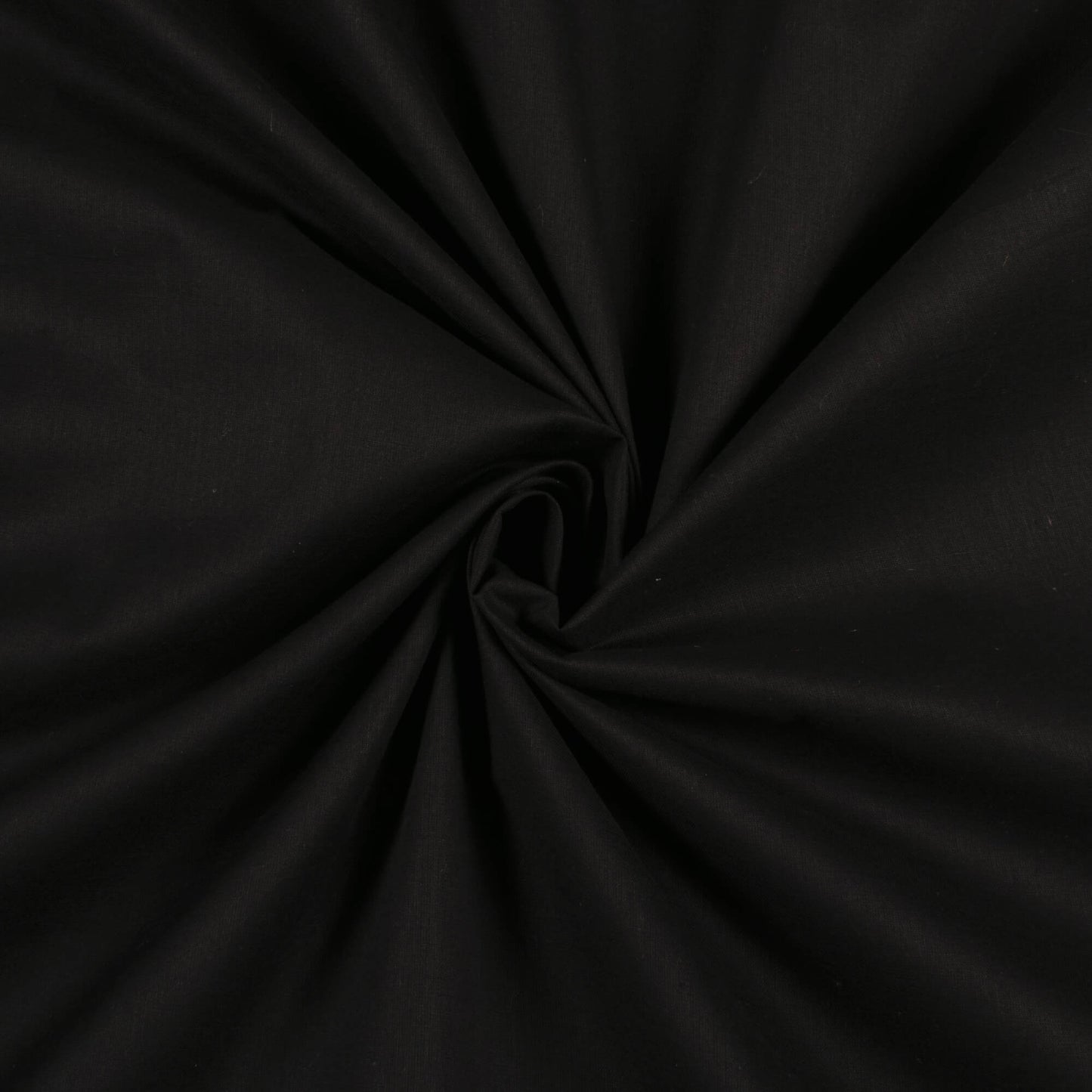 Black Plain Cotton Mulmul Fabric