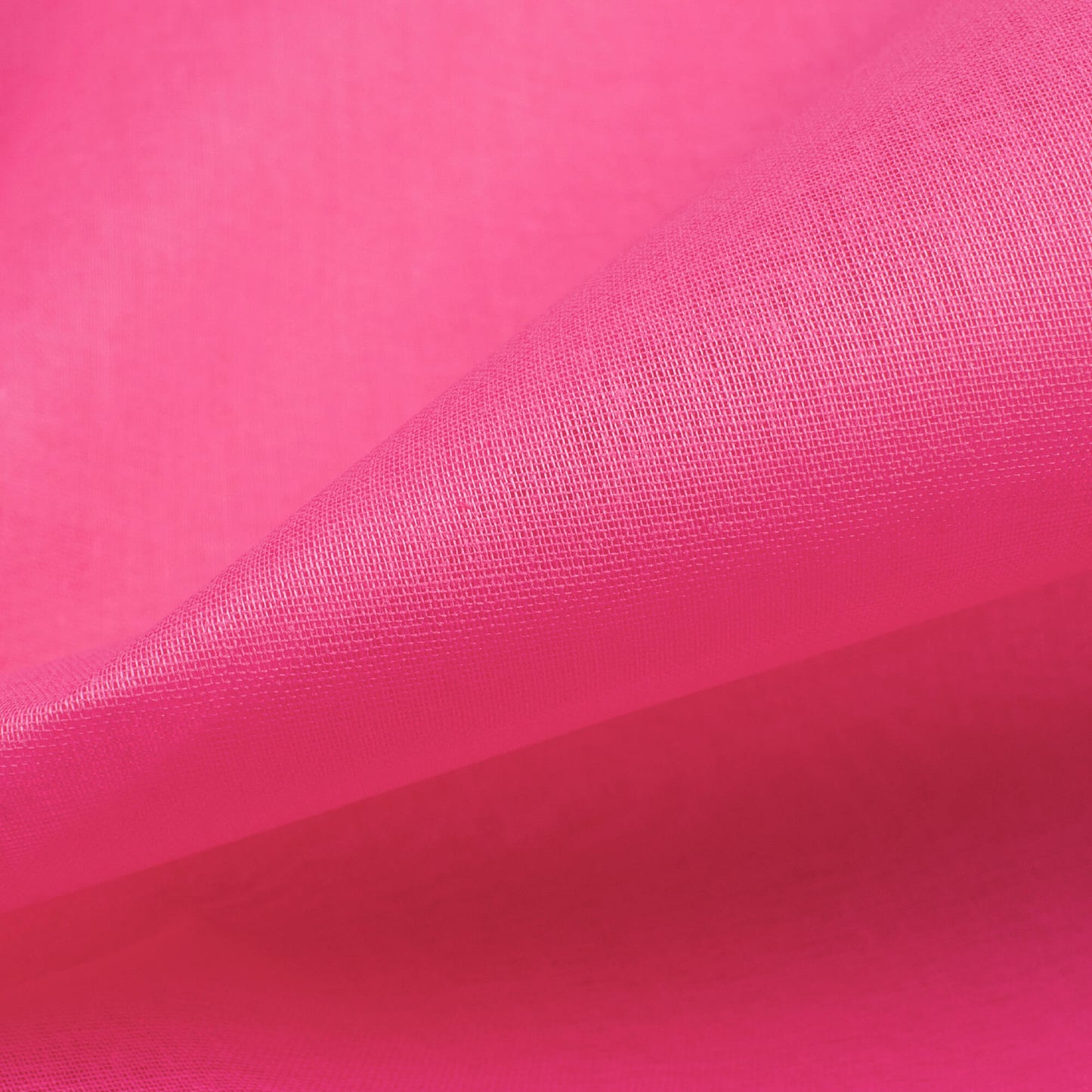 Hot Pink Plain Cotton Mulmul Fabric