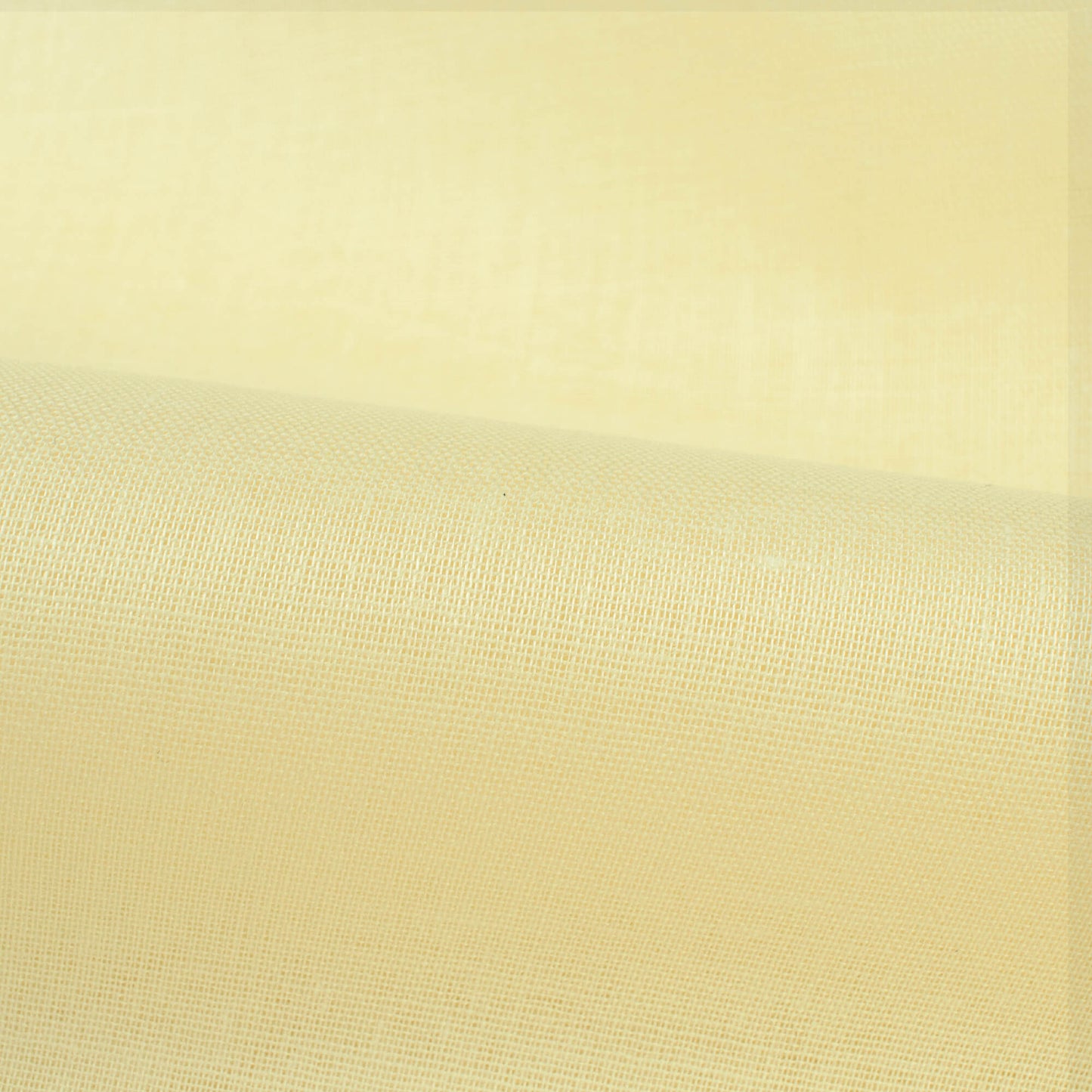 Pastel Yellow Plain Cotton Mulmul Fabric