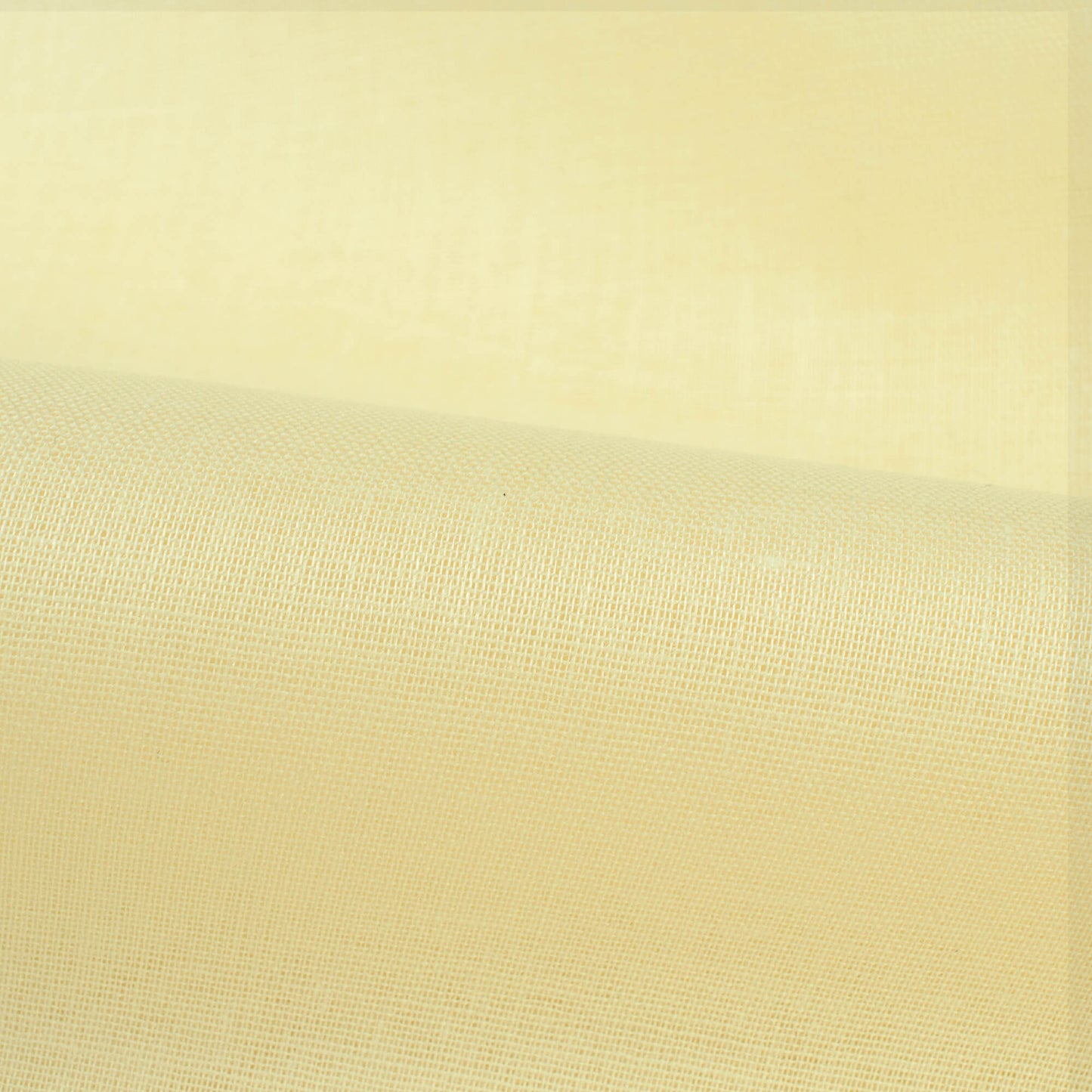 Pastel Yellow Plain Cotton Mulmul Fabric