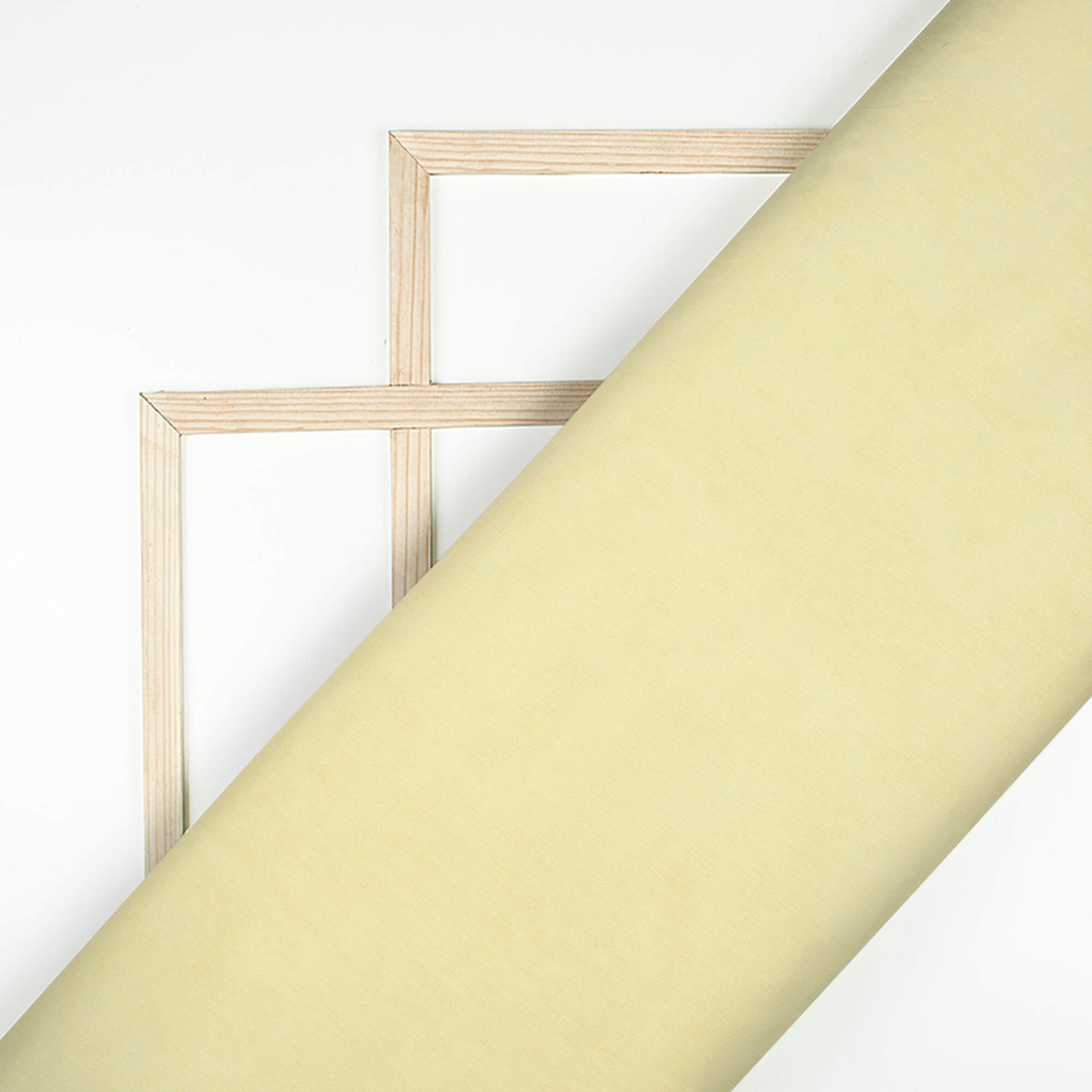 Pastel Yellow Plain Cotton Mulmul Fabric