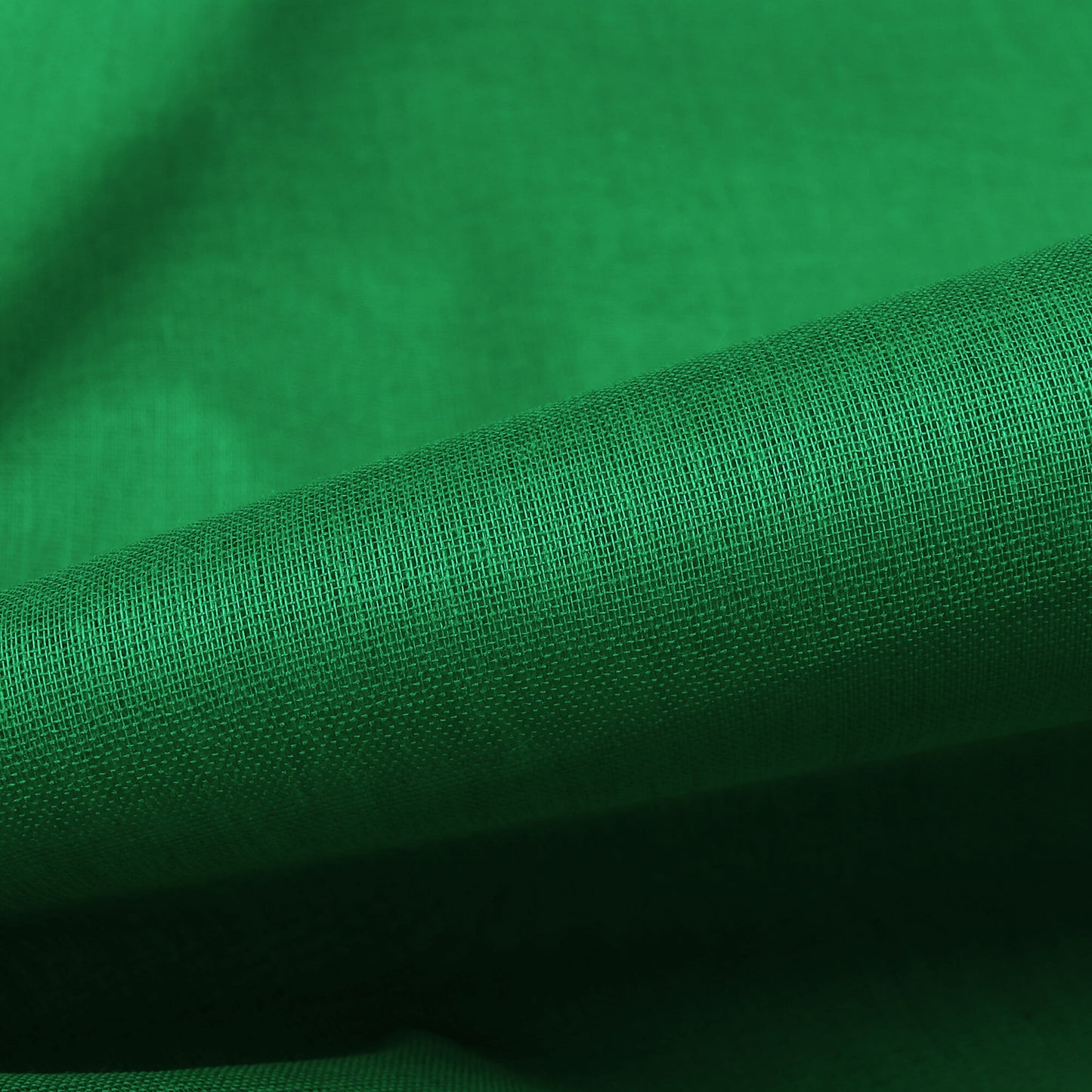 Green Plain Cotton Mulmul Fabric