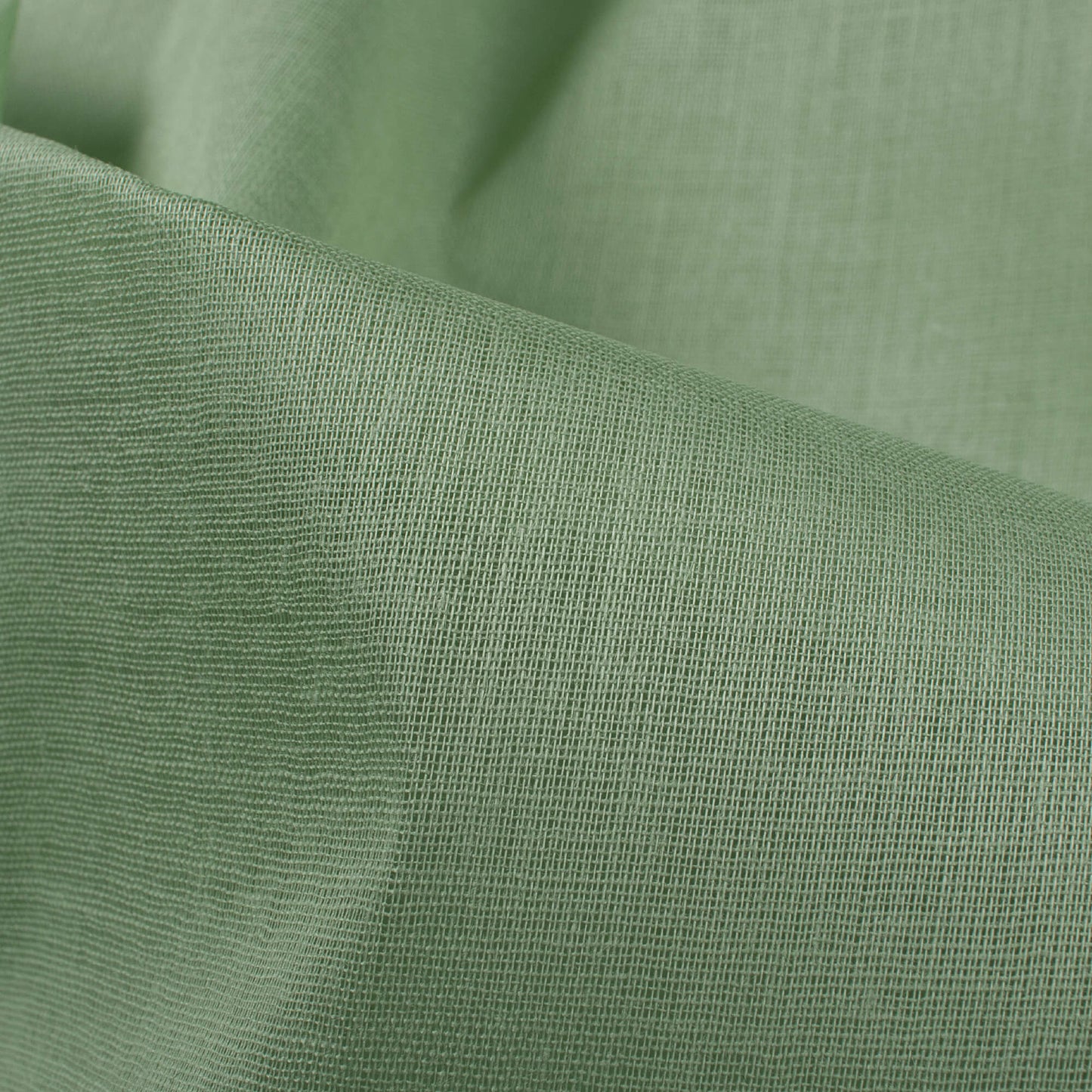 Laurel Green Plain Cotton Mulmul Fabric