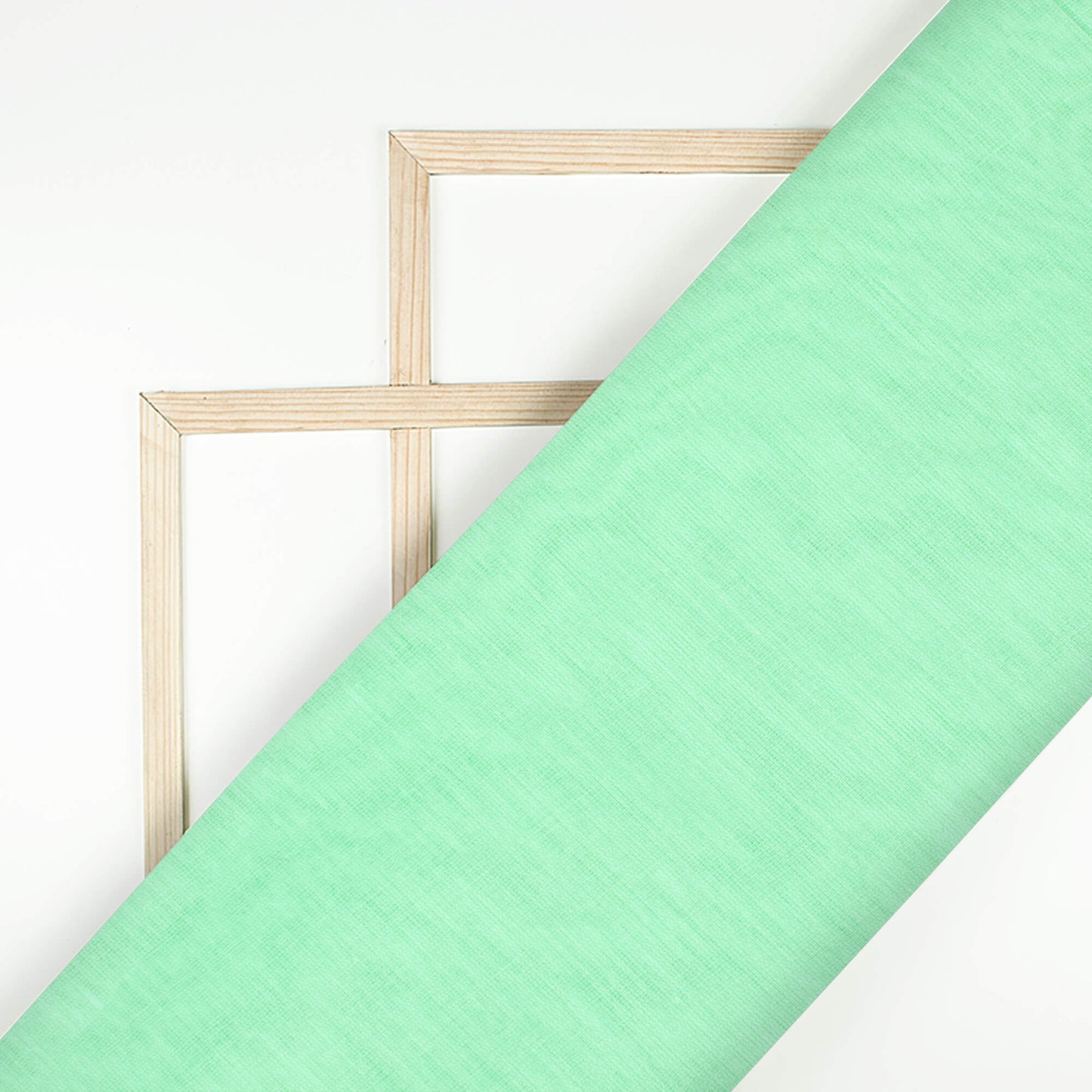 Mint Green Plain Cotton Mulmul Fabric