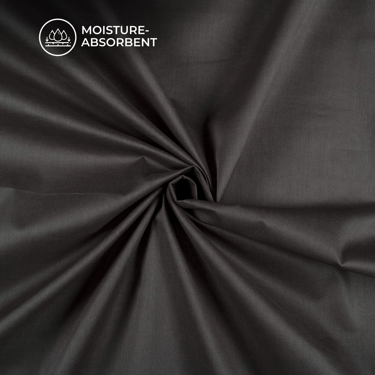 Anchor Grey Plain Cotton Mulmul Fabric