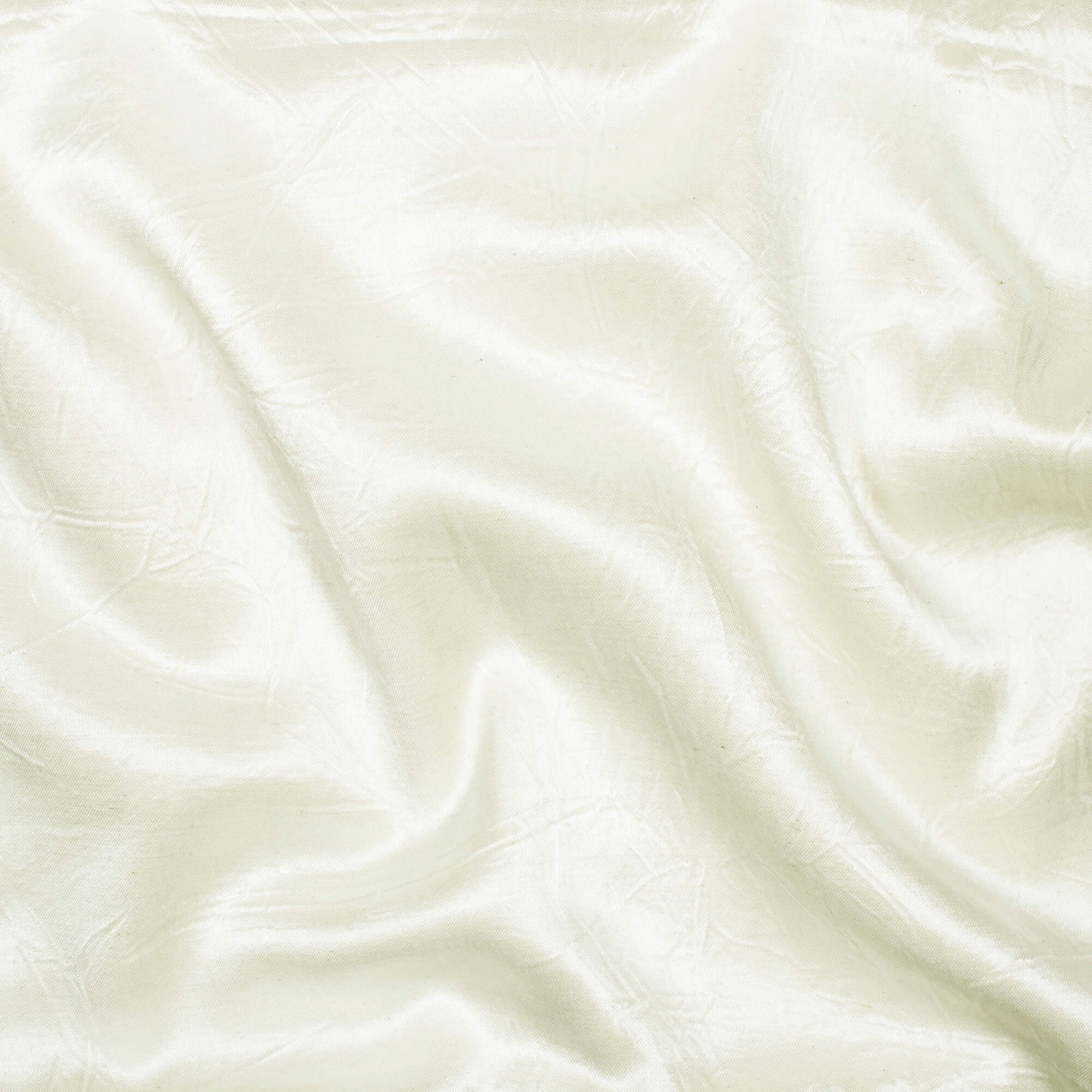 White Plain Pure Mashru Silk Fabric - Fabcurate