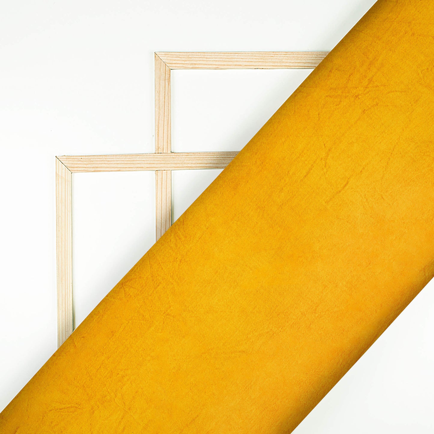 Gold Yellow Plain Pure Mashru Silk Fabric