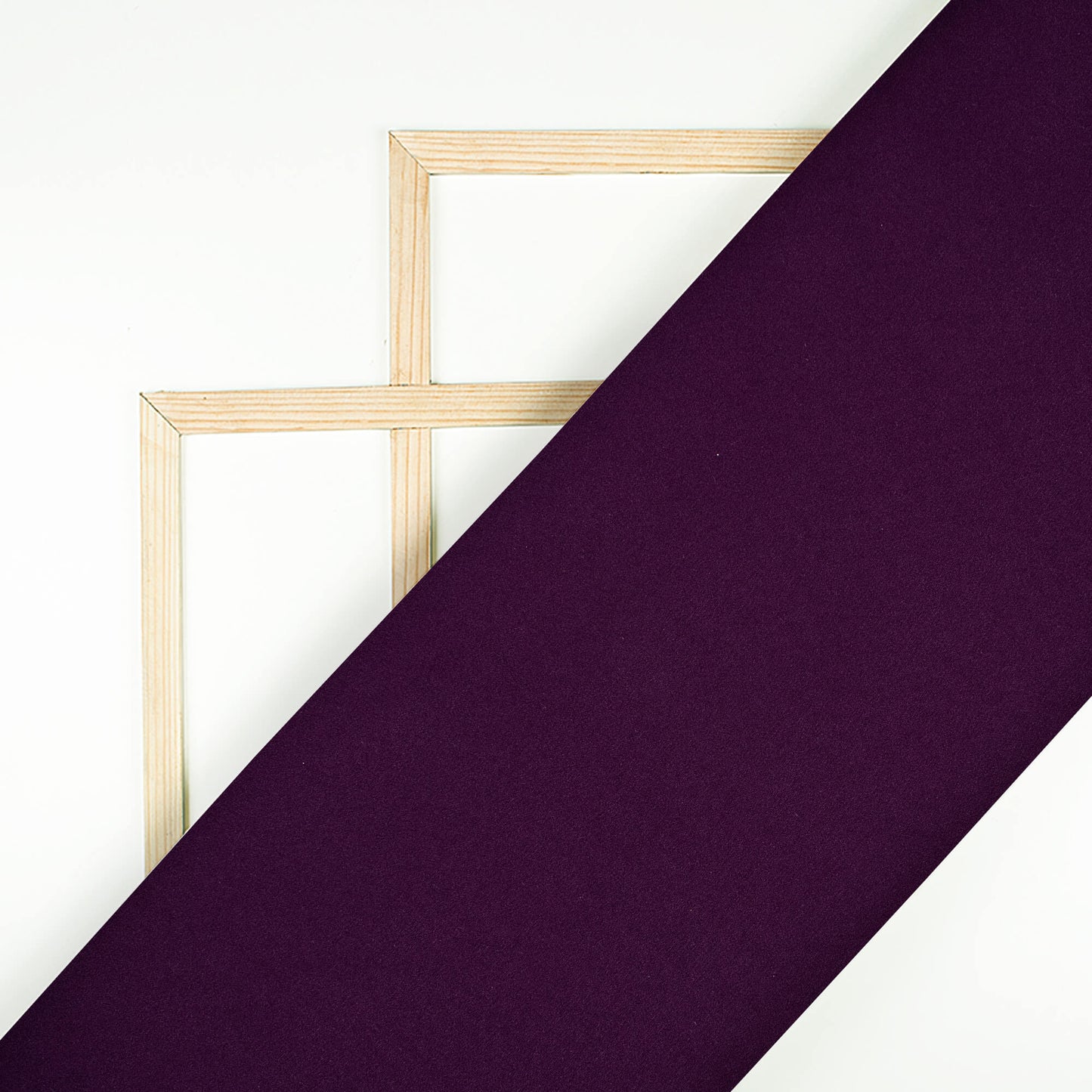 Wine Purple Plain Micro Crepe Fabric - Fabcurate