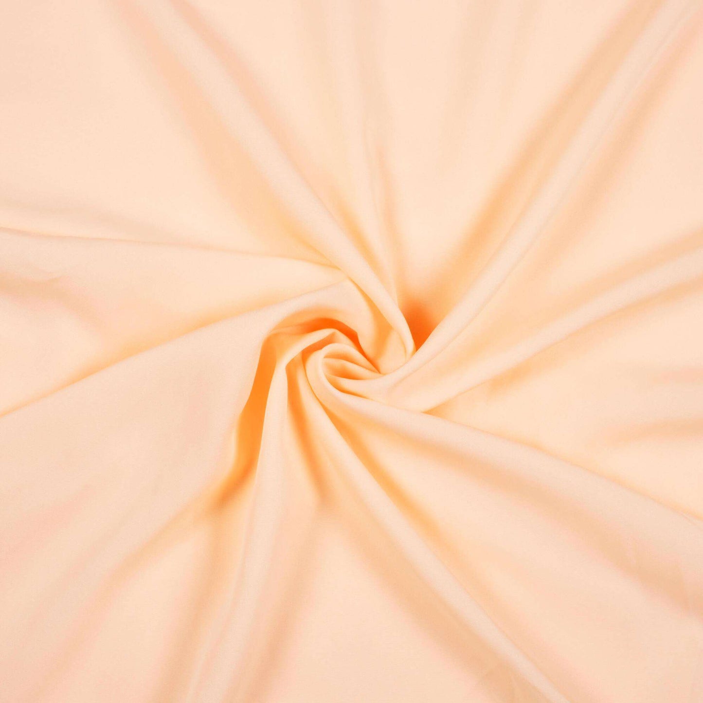 Light Orange Plain Micro Crepe Fabric - Fabcurate