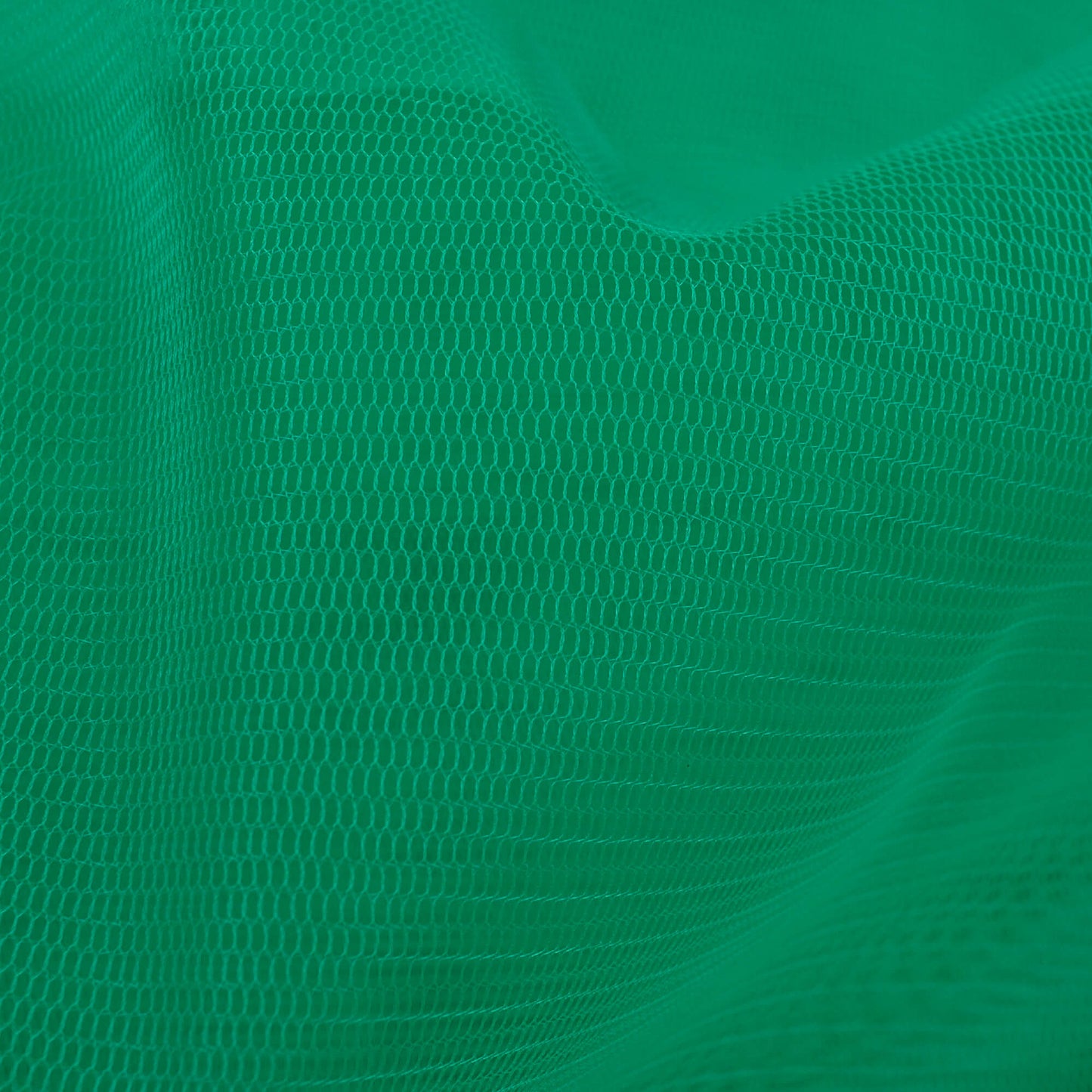 Emerled Green Plain Premium Quality Butterfly Net Fabric (Width 56 Inches)