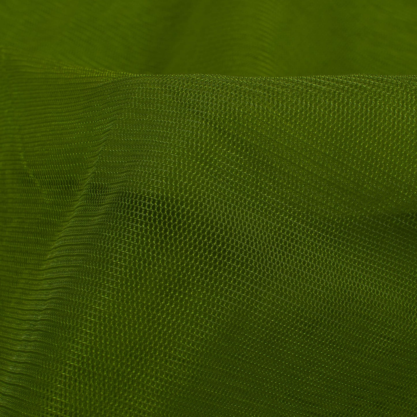Sap Green Plain Premium Quality Butterfly Net Fabric
