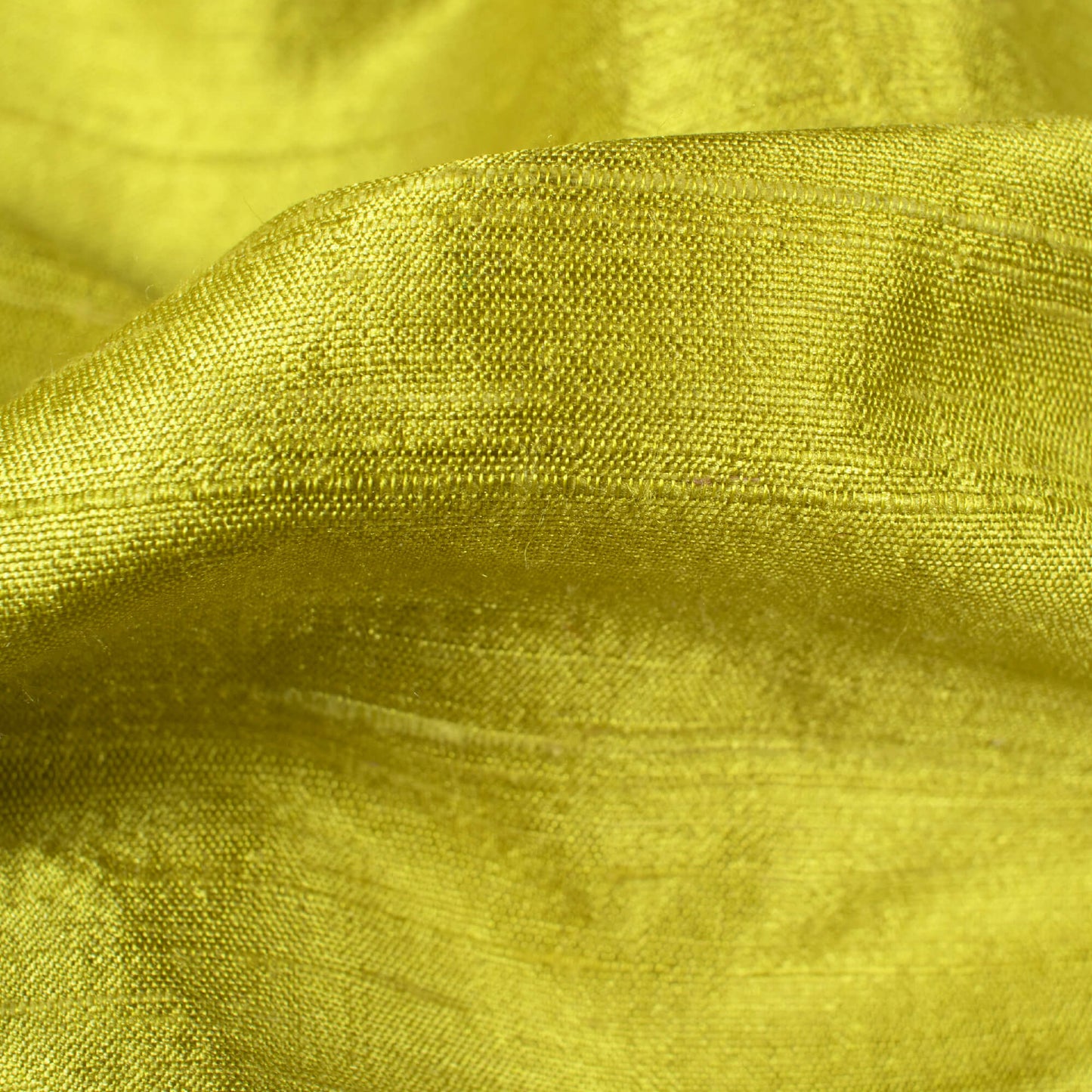 Lime Green Plain Premium Dupion Pure Raw Silk Fabric - Fabcurate
