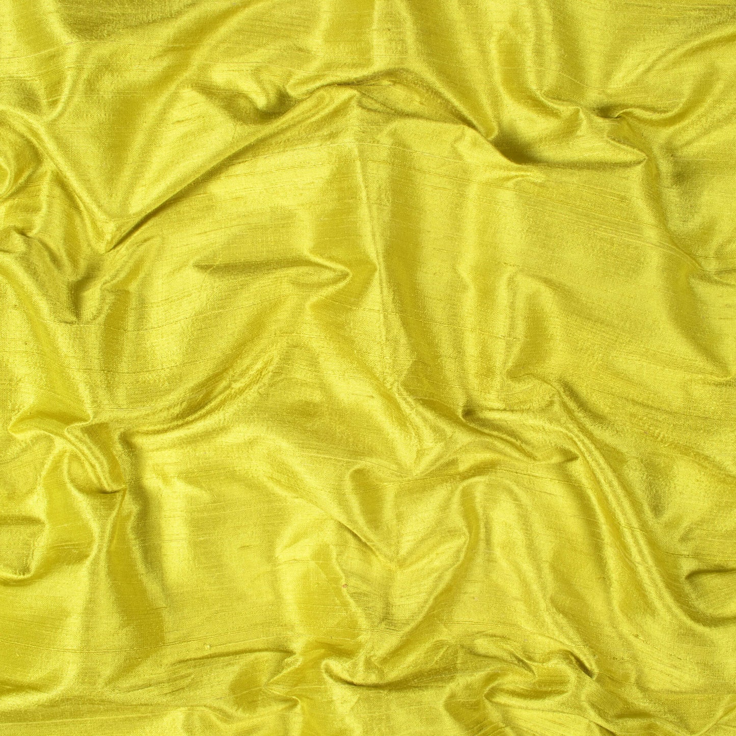 Lime Green Plain Premium Dupion Pure Raw Silk Fabric - Fabcurate
