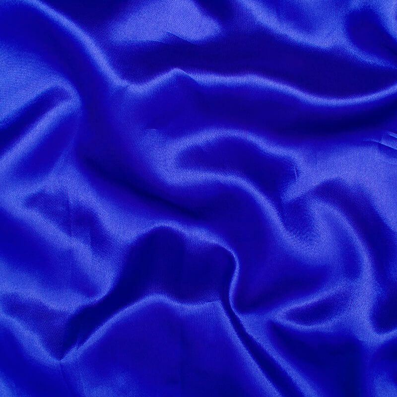 Royal Blue Plain Neon Ultra Satin Fabric - Fabcurate