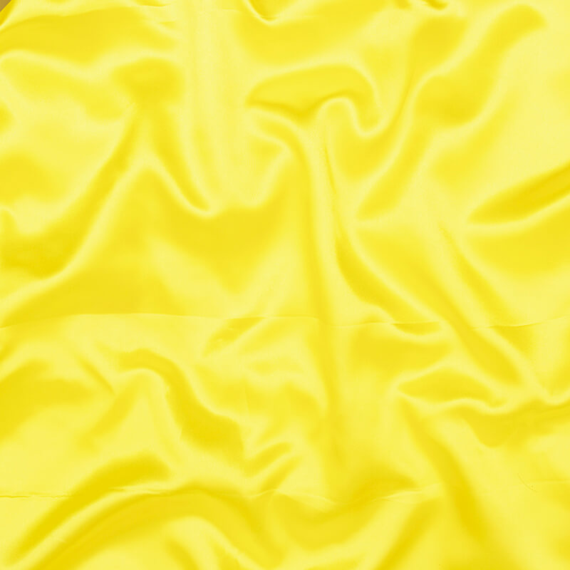 Lemon Yellow Plain Neon Ultra Satin Fabric