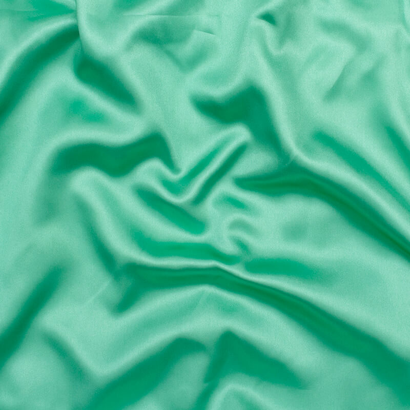 Mint Green Plain Neon Ultra Satin Fabric - Fabcurate