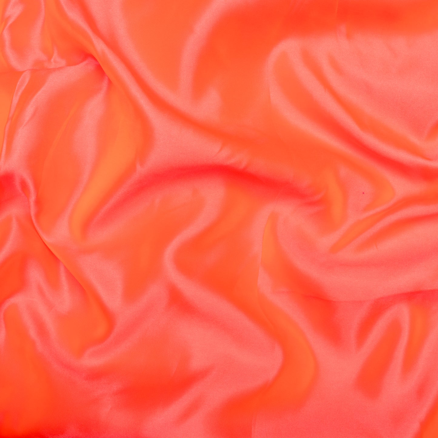 Coral Orange Plain Neon Ultra Satin Fabric - Fabcurate