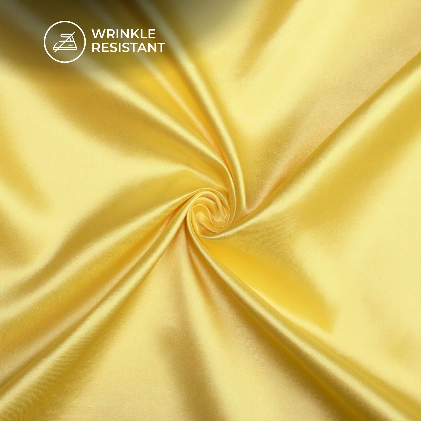 Parchment Yellow Plain Neon Ultra Satin Fabric