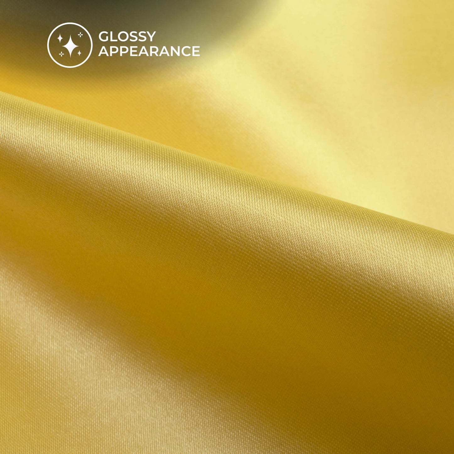 Parchment Yellow Plain Neon Ultra Satin Fabric