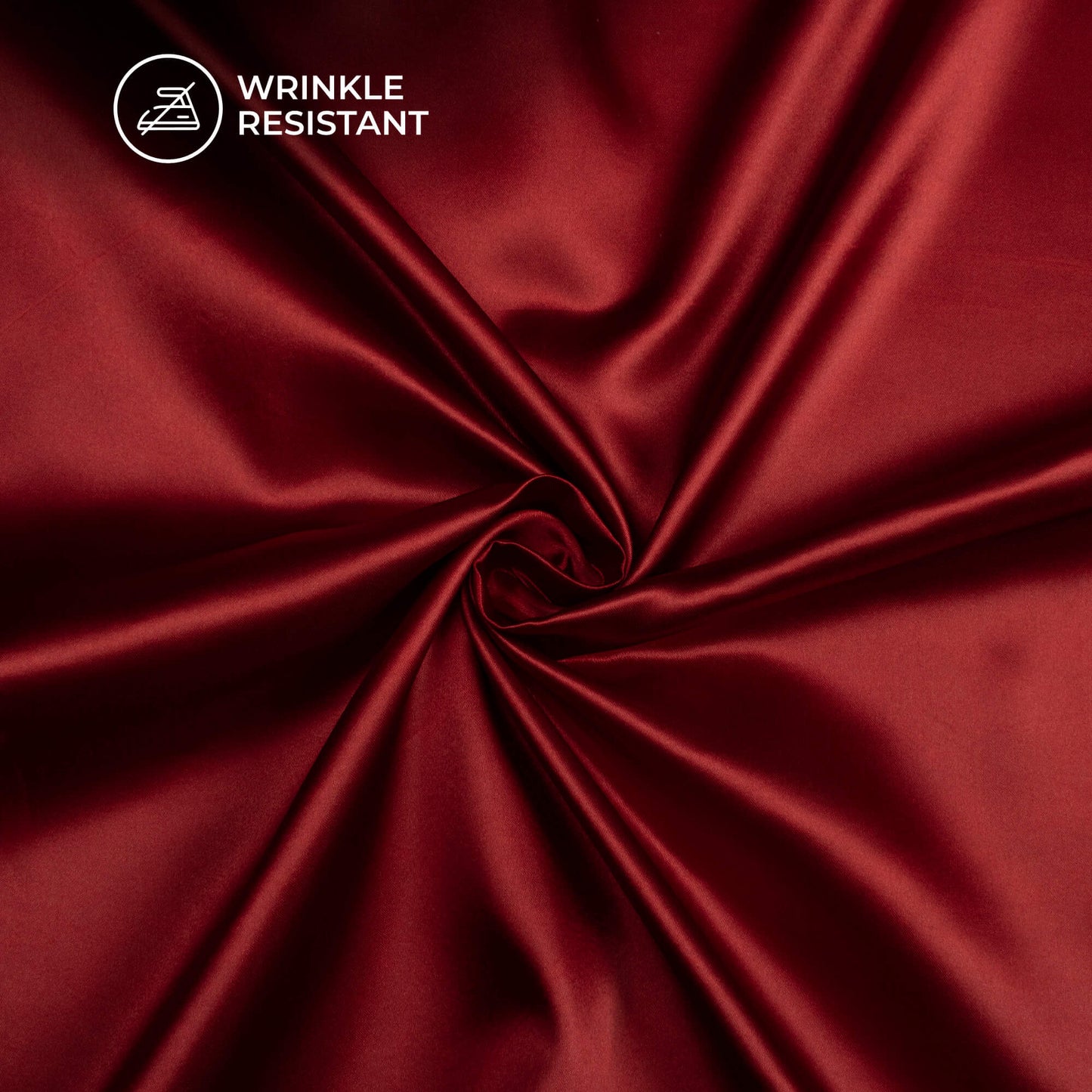 Mahogany Red Plain Neon Ultra Satin Fabric