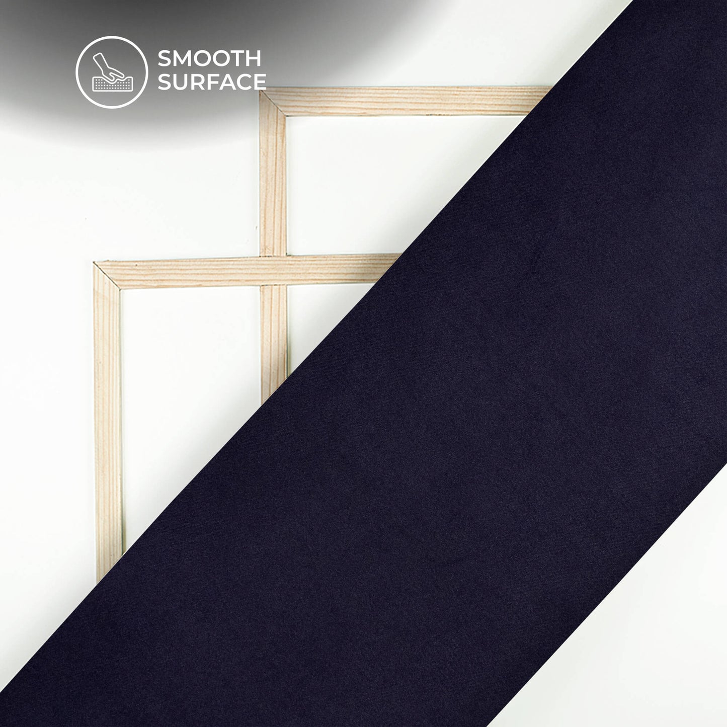 Navy Blue Plain Neon Ultra Satin Fabric