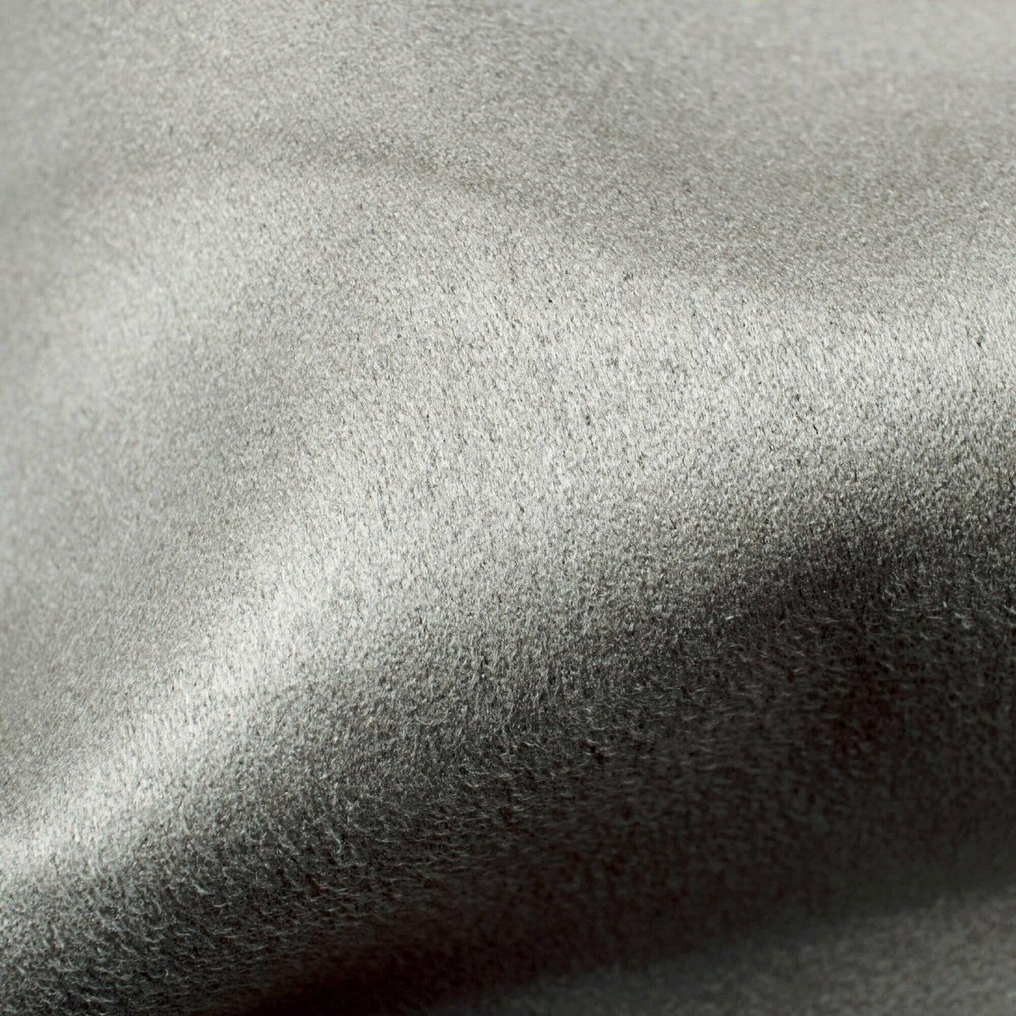 Grey Plain Suede Fabric (Width 58 Inches)