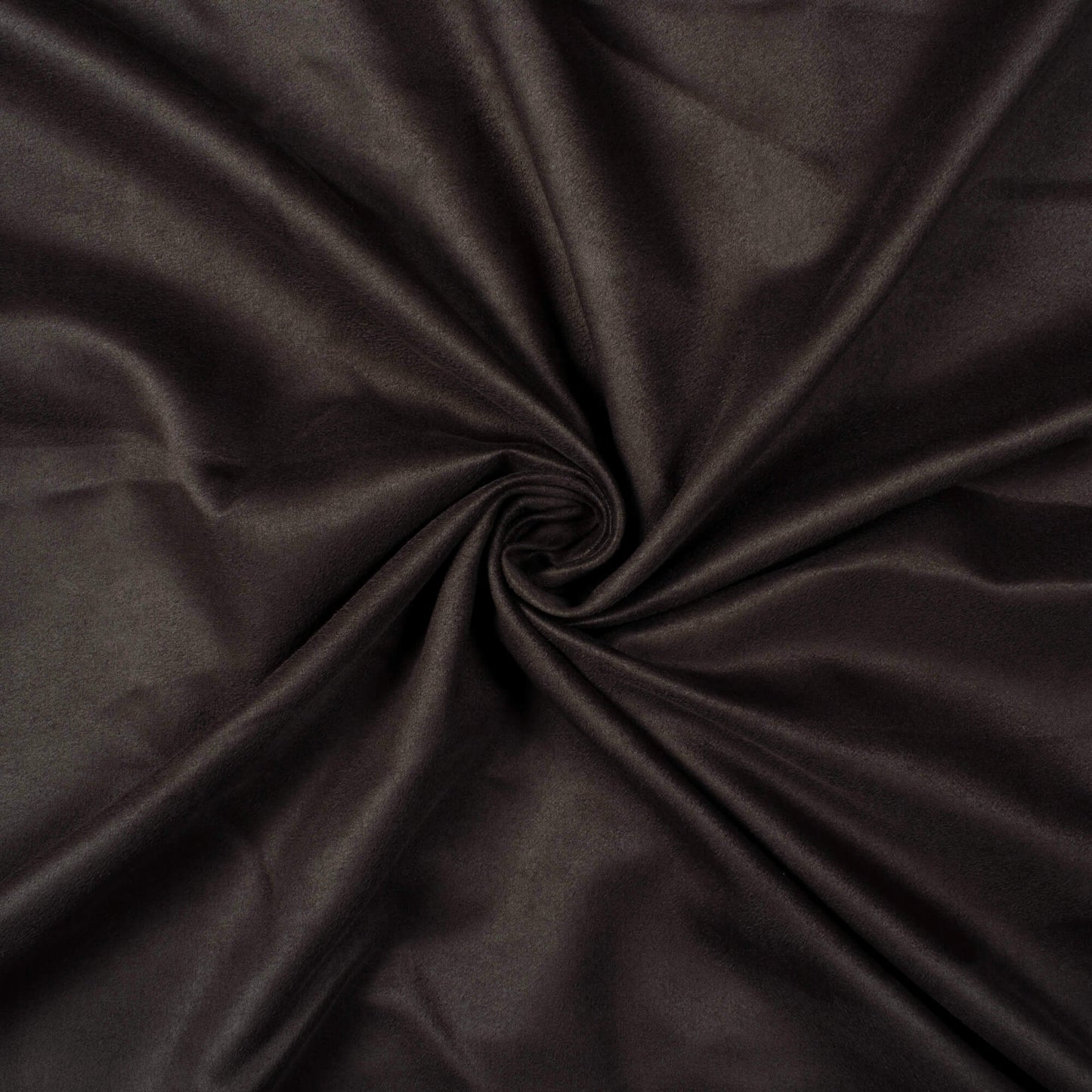 Dark Brown Plain Suede Fabric (Width 58 Inches)