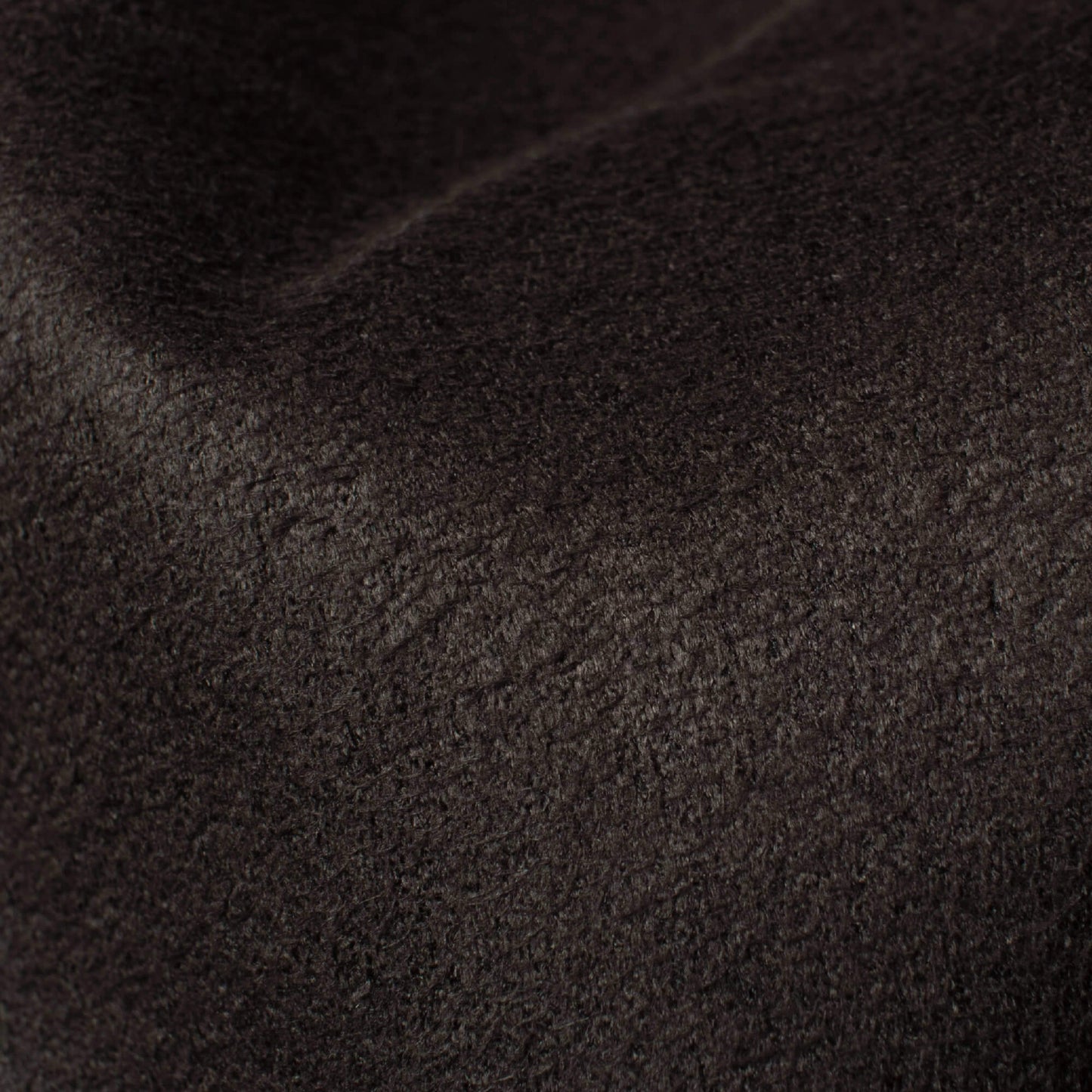 Dark Brown Plain Suede Fabric (Width 58 Inches)