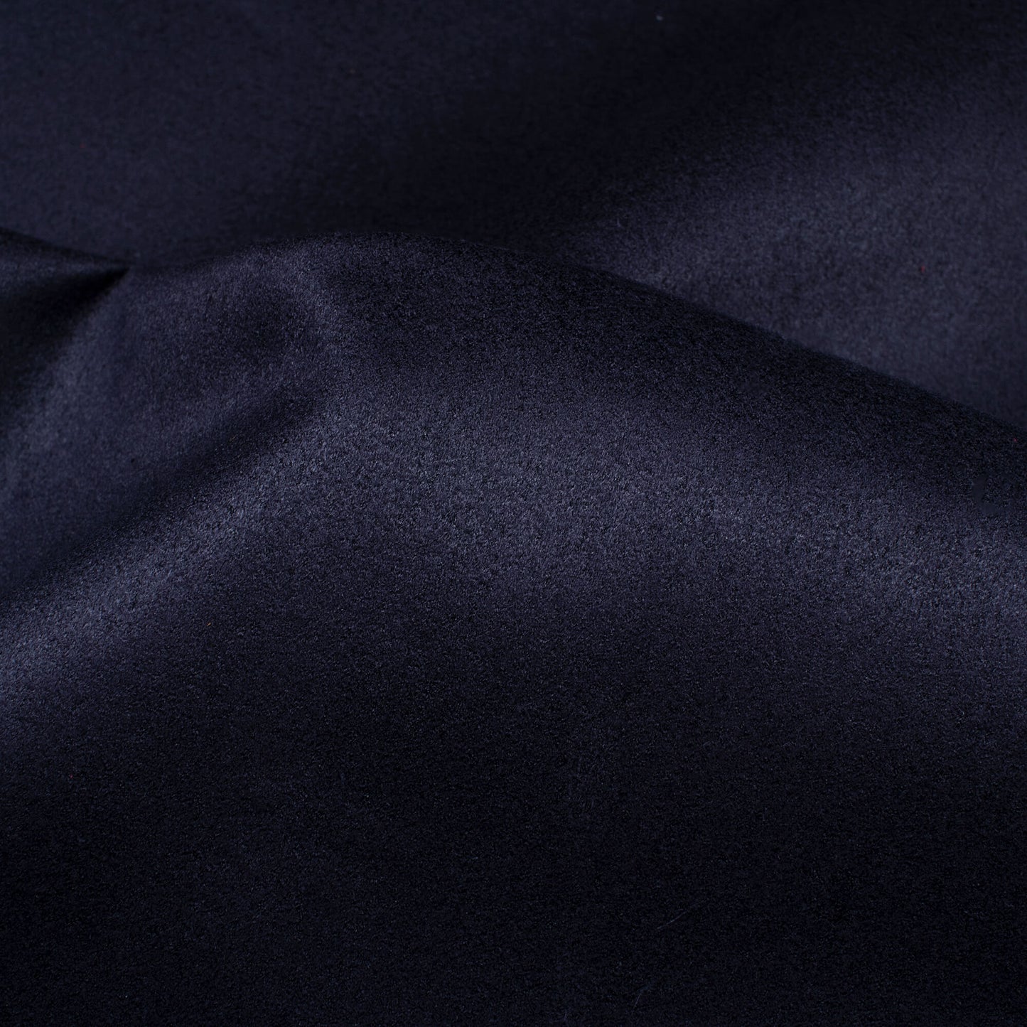 Navy Blue Plain Suede Fabric (Width 58 Inches)