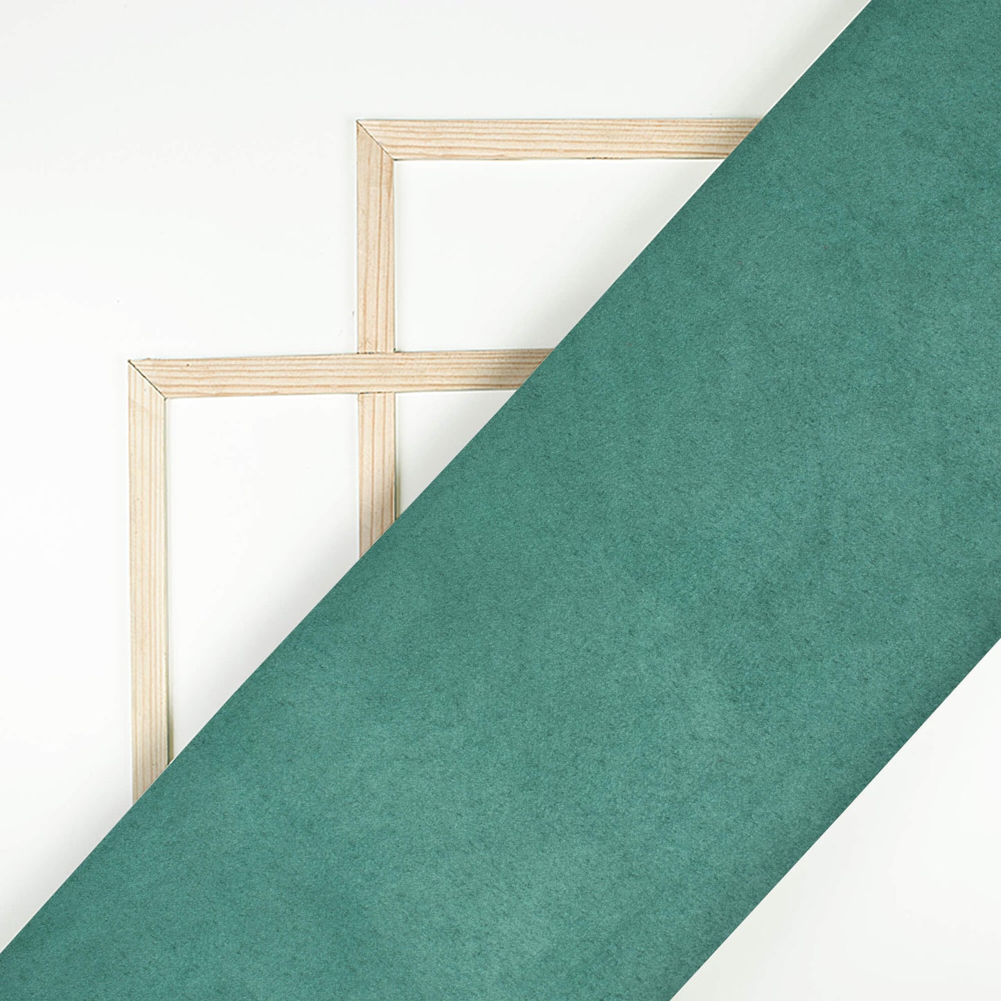 Bottel Green Plain Suede Fabric (Width 58 Inches)