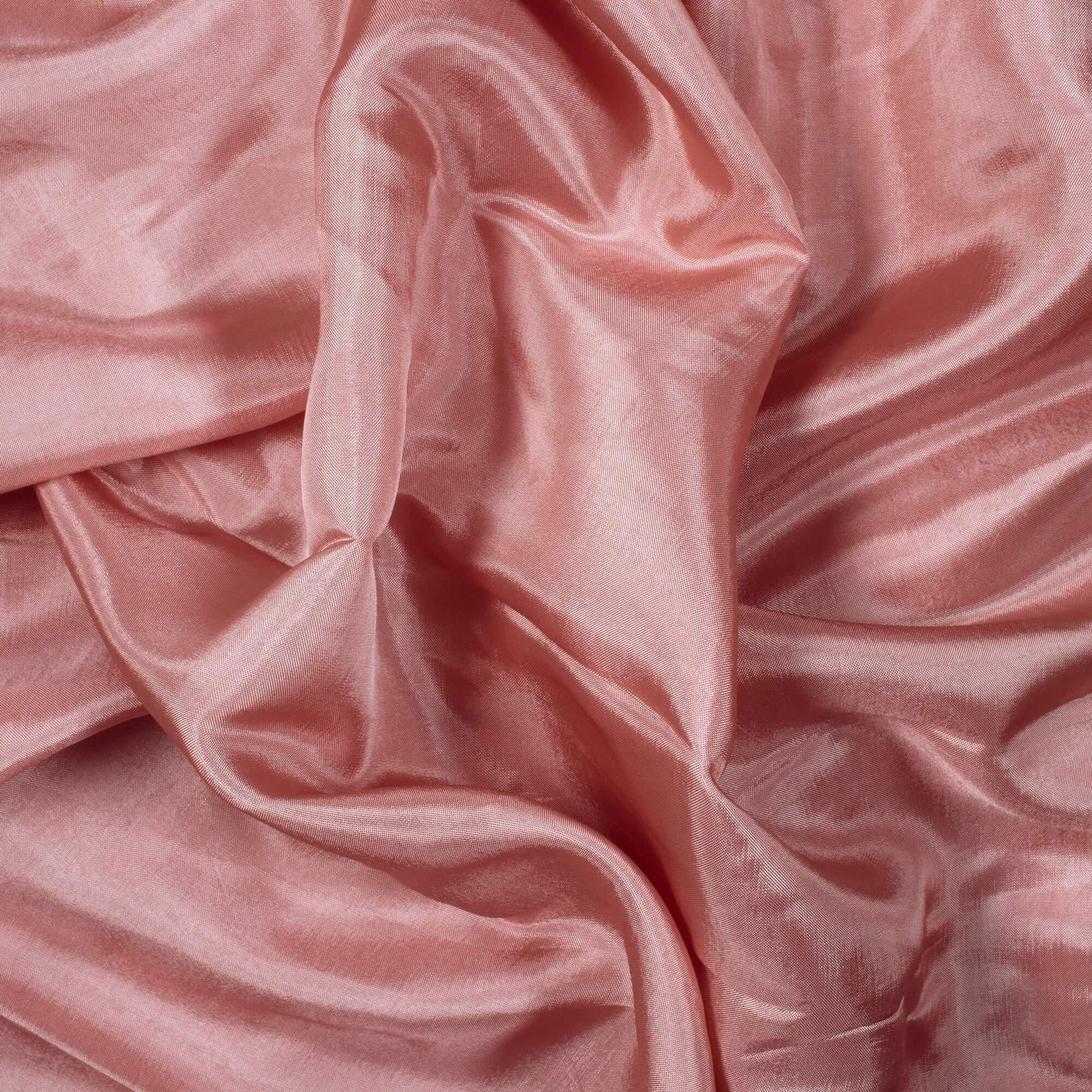 New York Pink Plain Pure Uppada Silk Fabric - Fabcurate