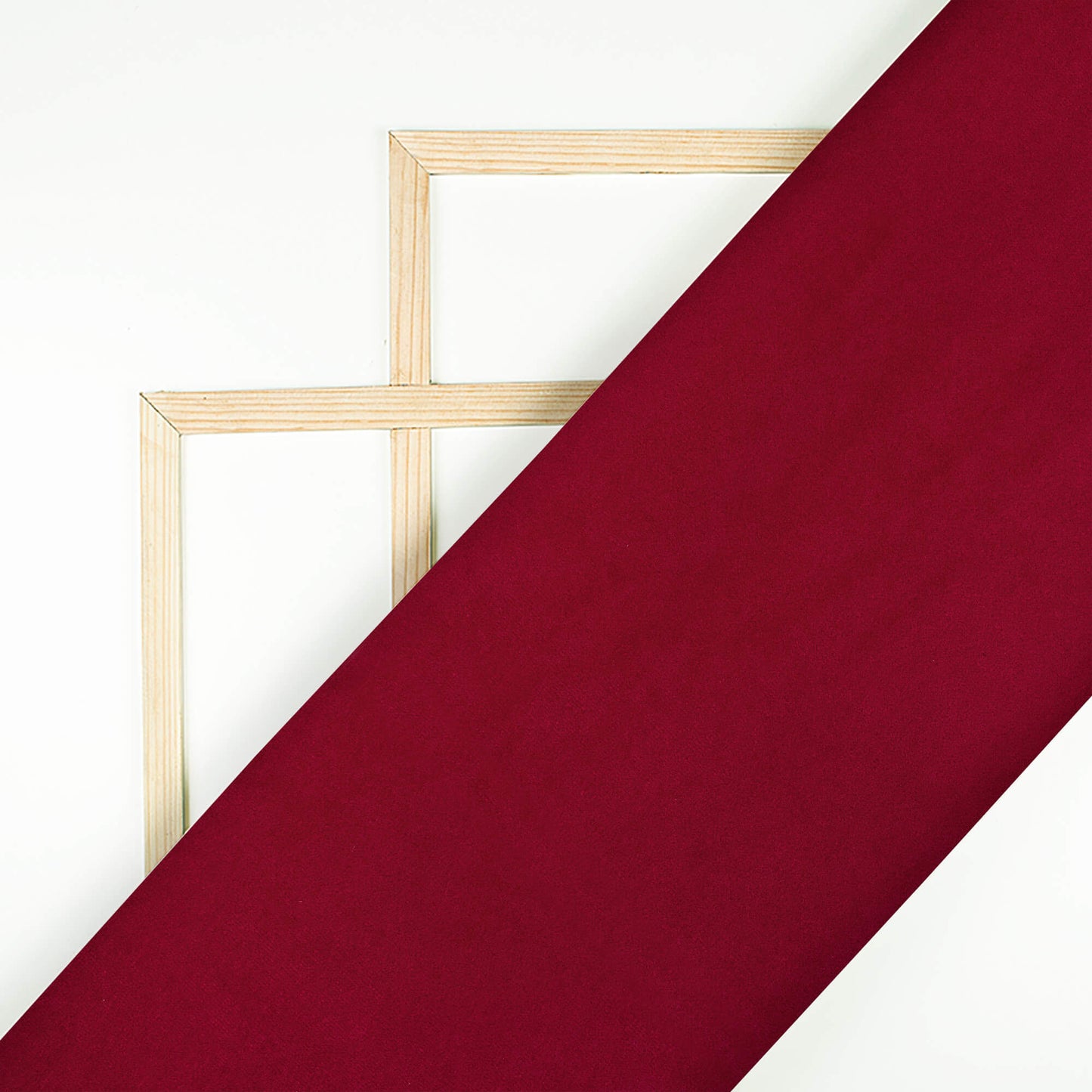 Red Plain Premium Velvet Fabric (Width 58 Inches)