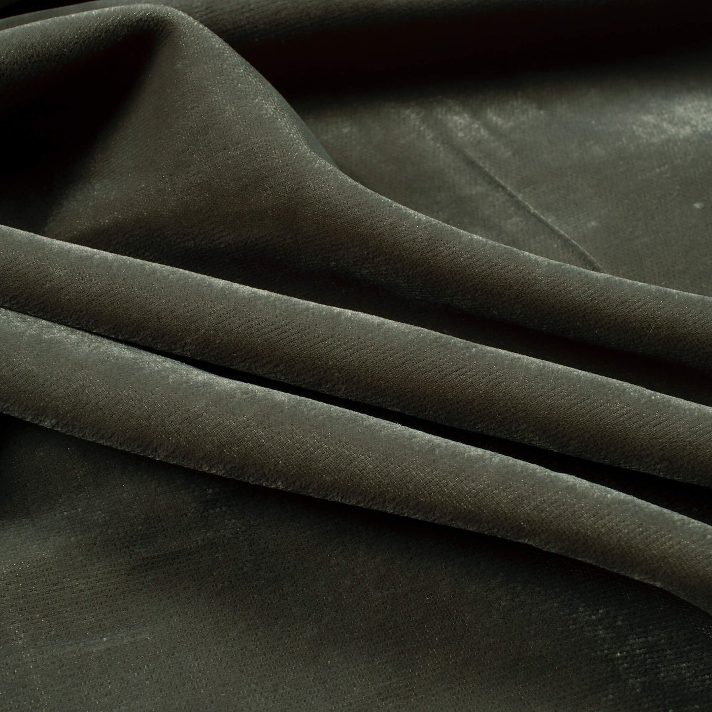Dark Grey Plain Export Quality Micro Velvet Fabric