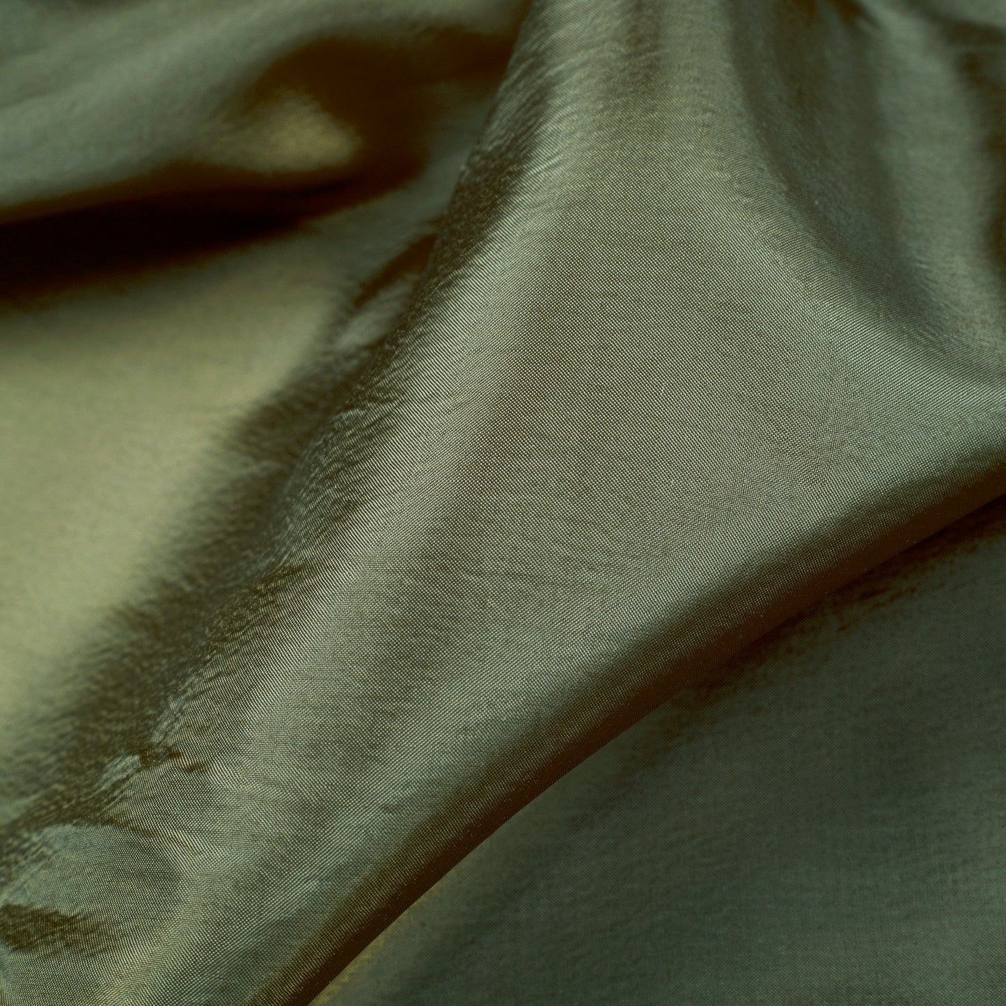 Dark Green Plain Premium Organza Silk Fabric - Fabcurate