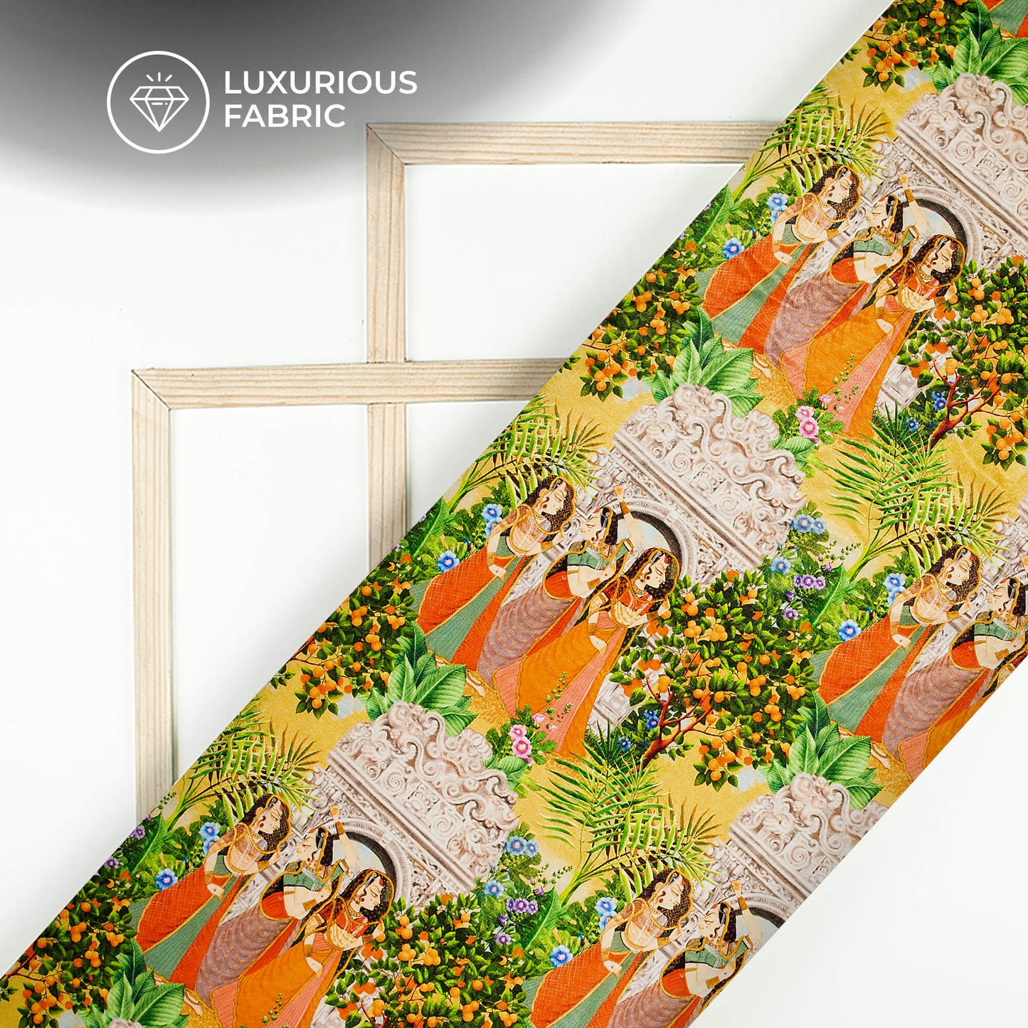 Ancient Madhuvanii Digital Print Premium Velvet Fabric