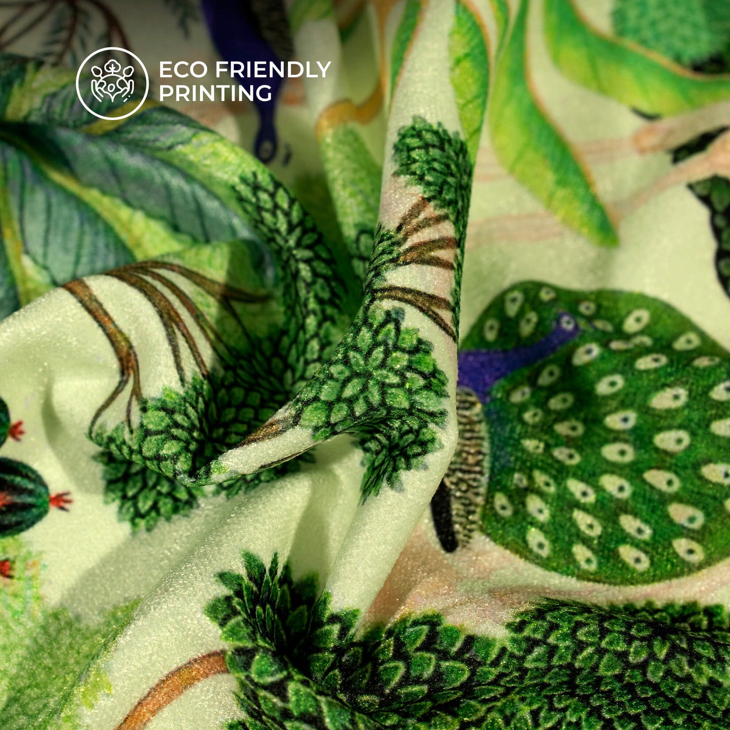 Vintage Park Madhuvanii Digital Print Premium Velvet Fabric