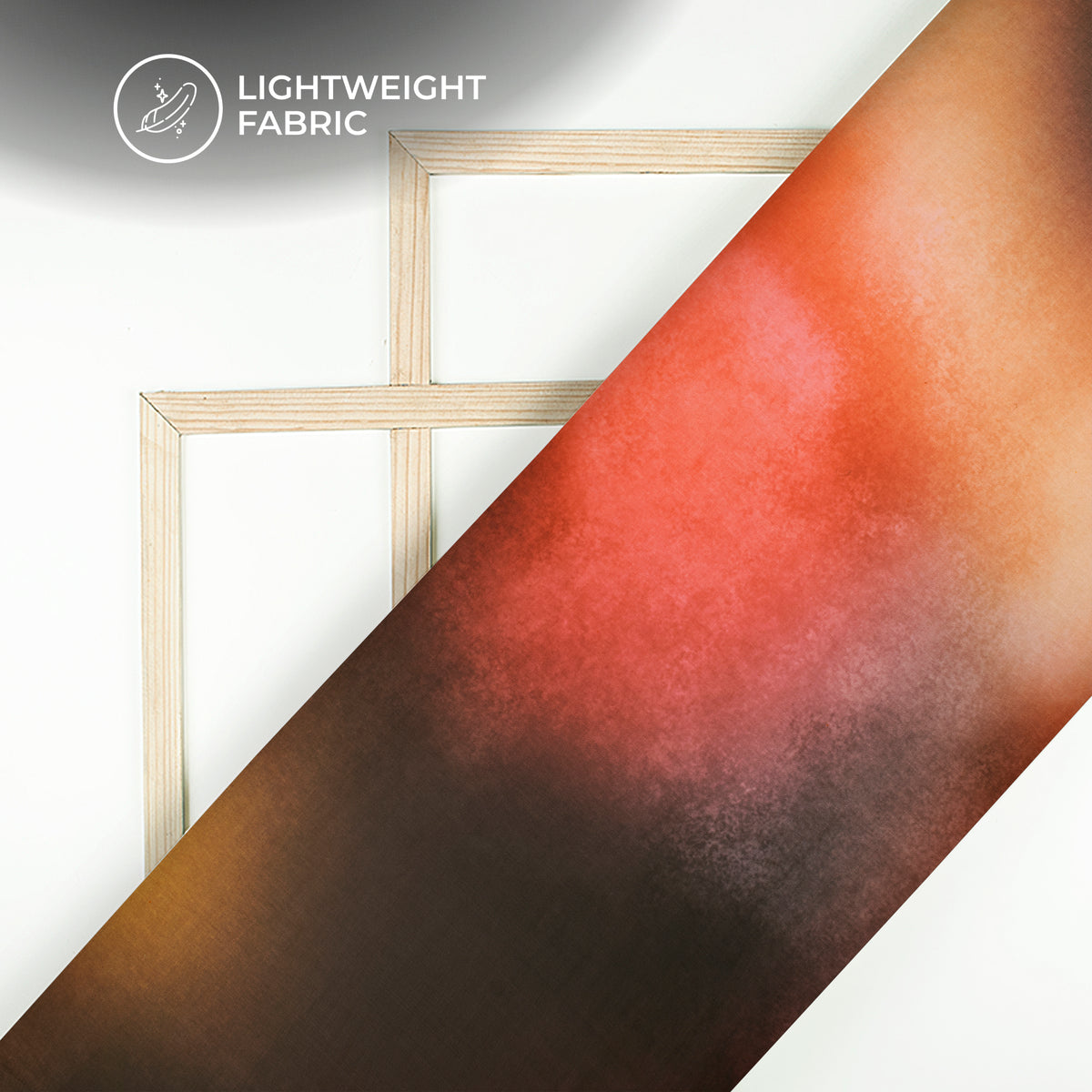 Beautiful Multi Color Digital Print Organza Satin Fabric