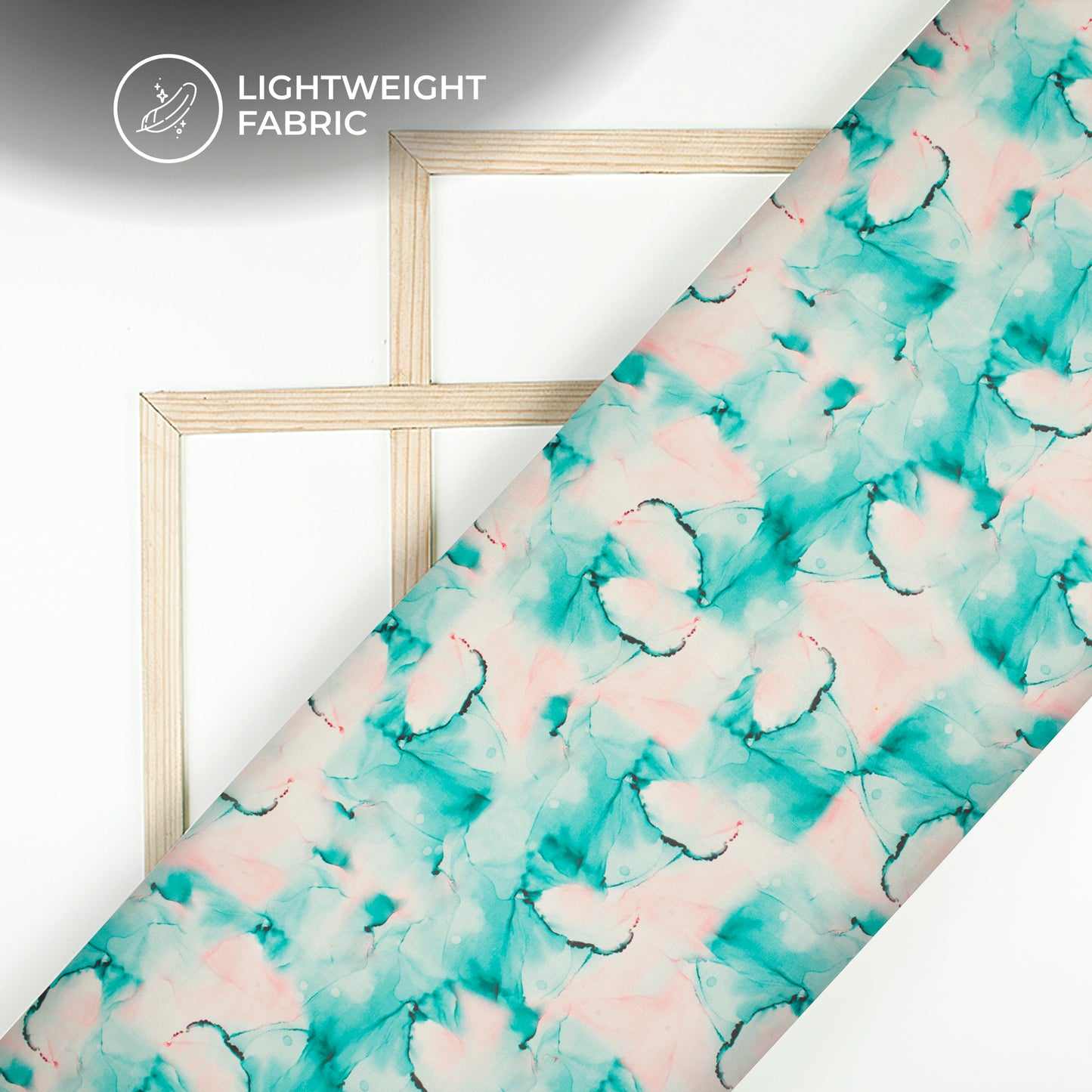 Majestic Tye And Dye Digital Print Organza Satin Fabric