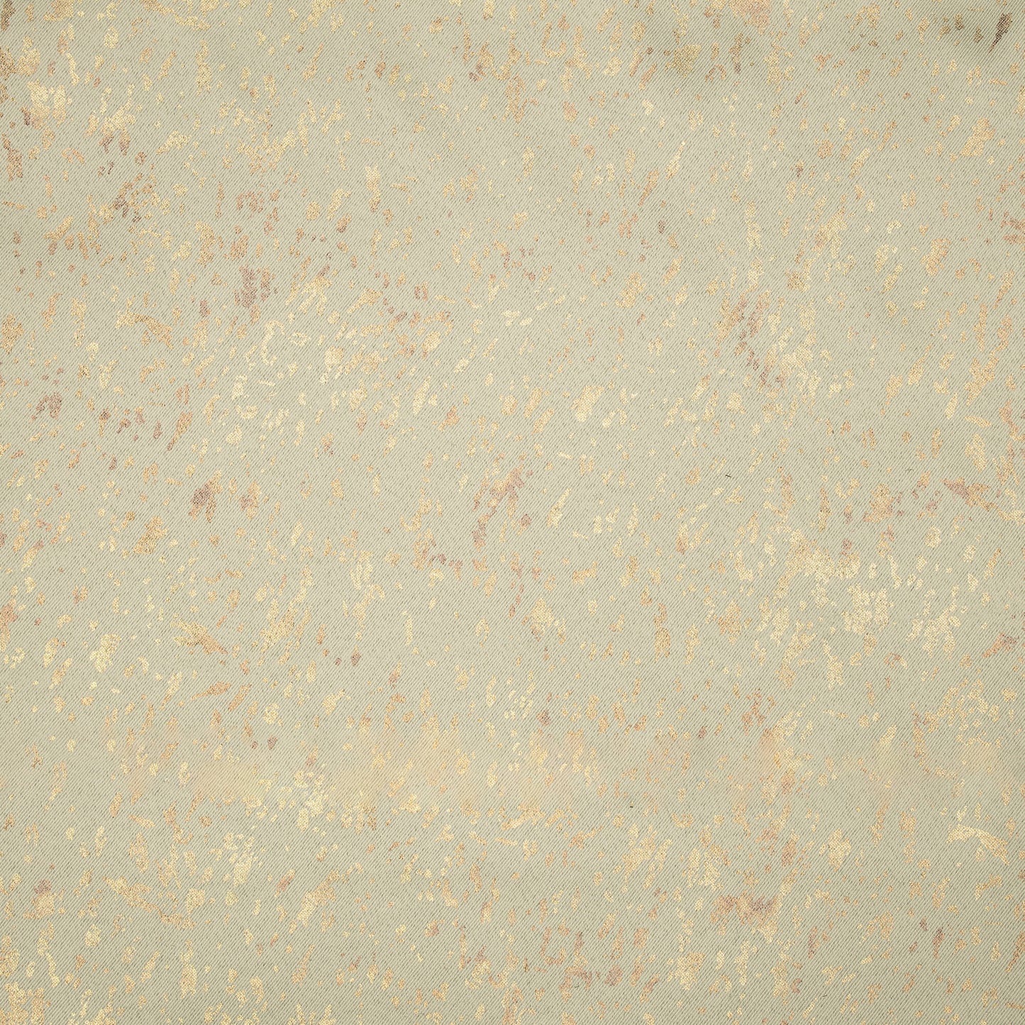 Beige Abstract Pattern Golden Foil Premium Curtain Fabric (Width 54 Inches)