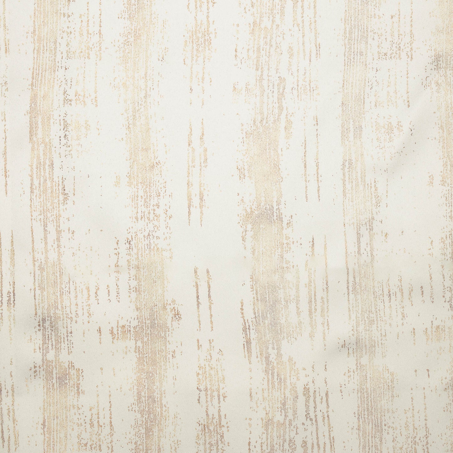 White Texture Pattern Golden Foil Premium Curtain Fabric (Width 54 Inches)