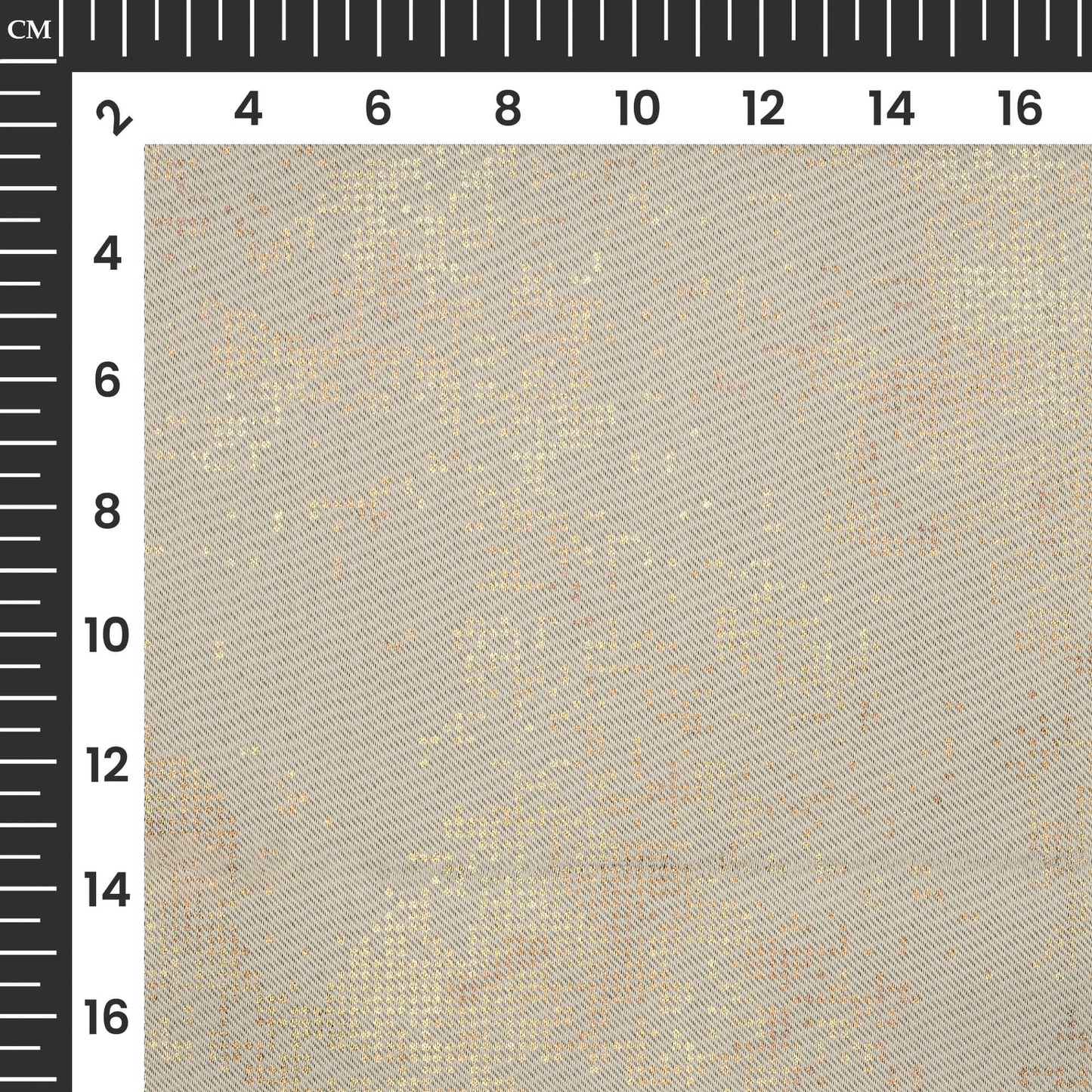 Tan Beige Golden Dots Geometric Pattern Premium Curtain Fabric (Width 54 Inches)
